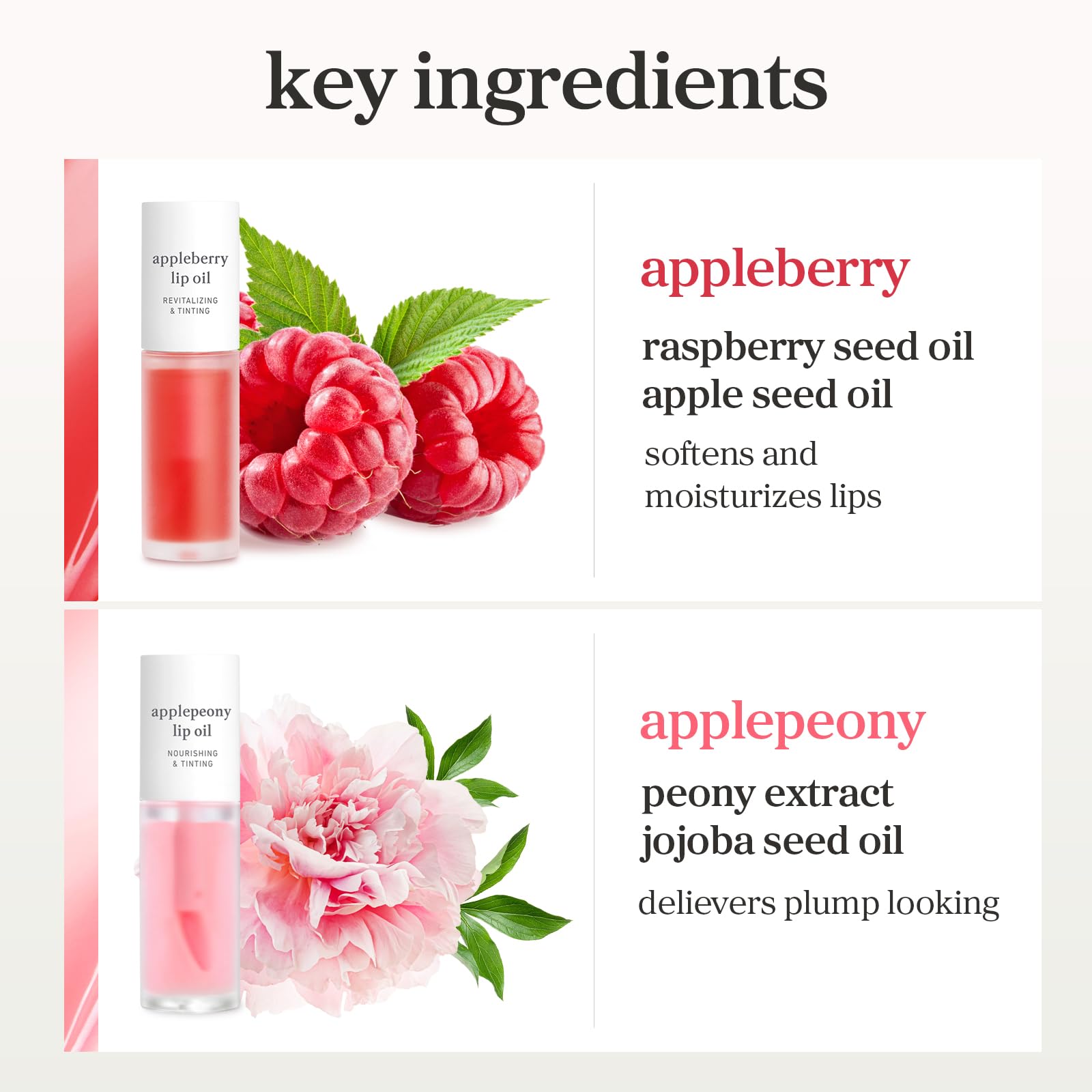 NOONI Korean Lip Oil - Applepeony | Long-Lasting, Moisturizing, Plumping, Revitalizing for Dry Lips, Waterproof, No Peel Off, Hydrating Lip Stain, Stocking Stuffers, Cute Stuff, 0.12 FL Oz Halalzen