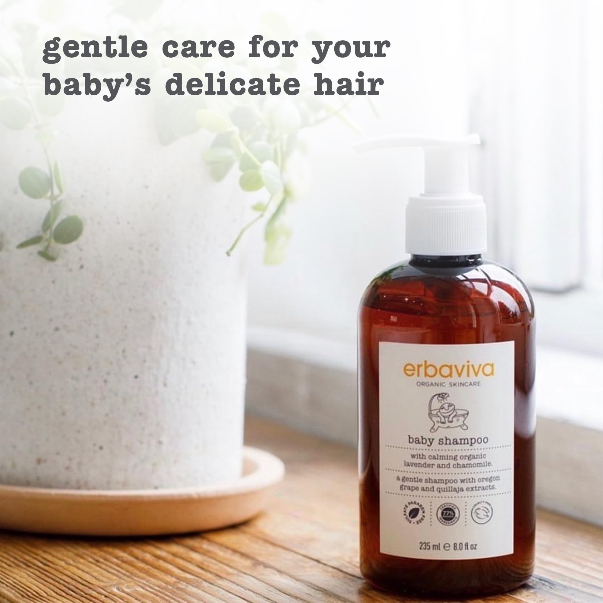 erbaviva Baby Shampoo, 16 Fl Oz Halalzen