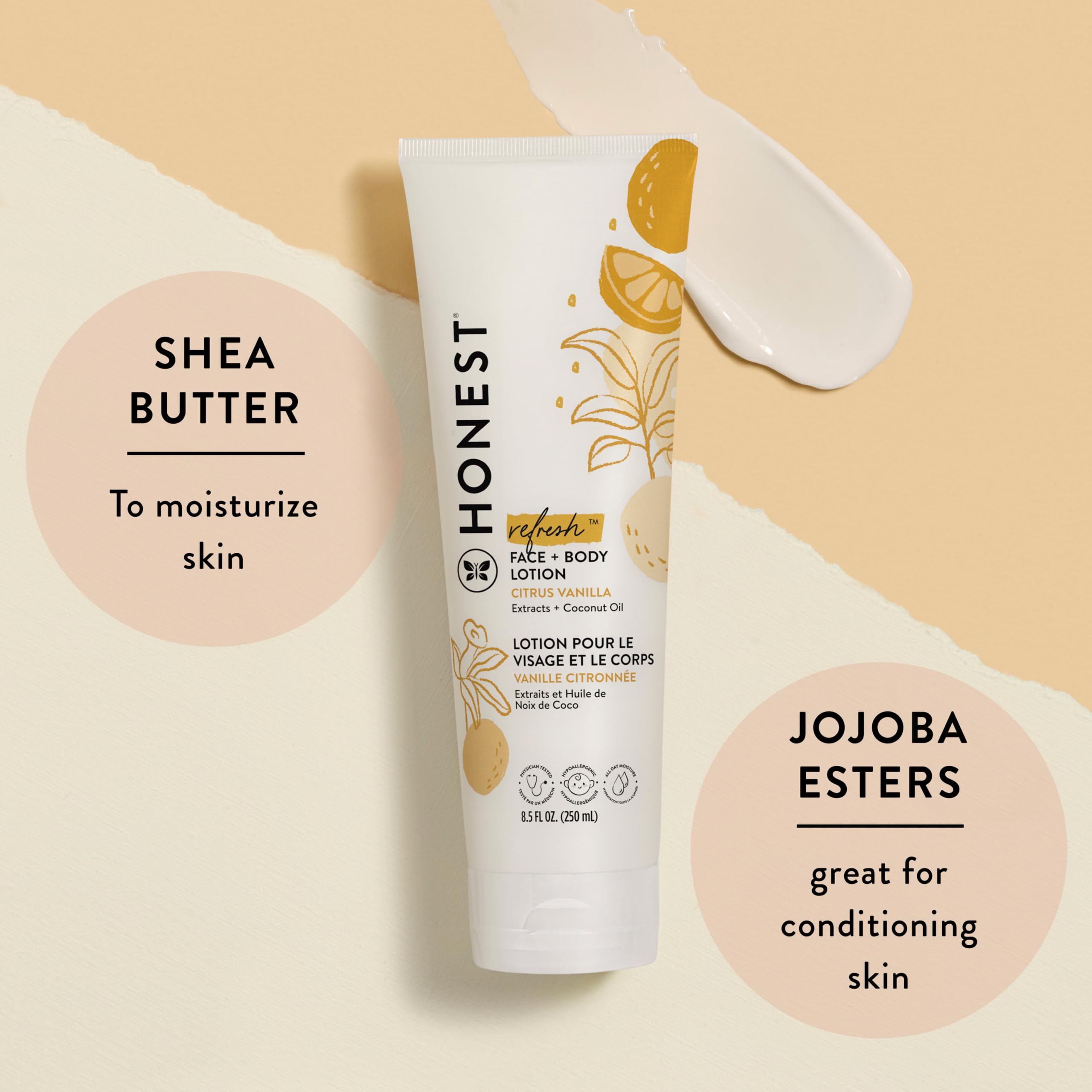 The Honest Company Hydrating Face Body Lotion, Fast Absorbing, Naturally Derived, Hypoallergenic, Lavender Calm, 8.5 fl oz Halalzen