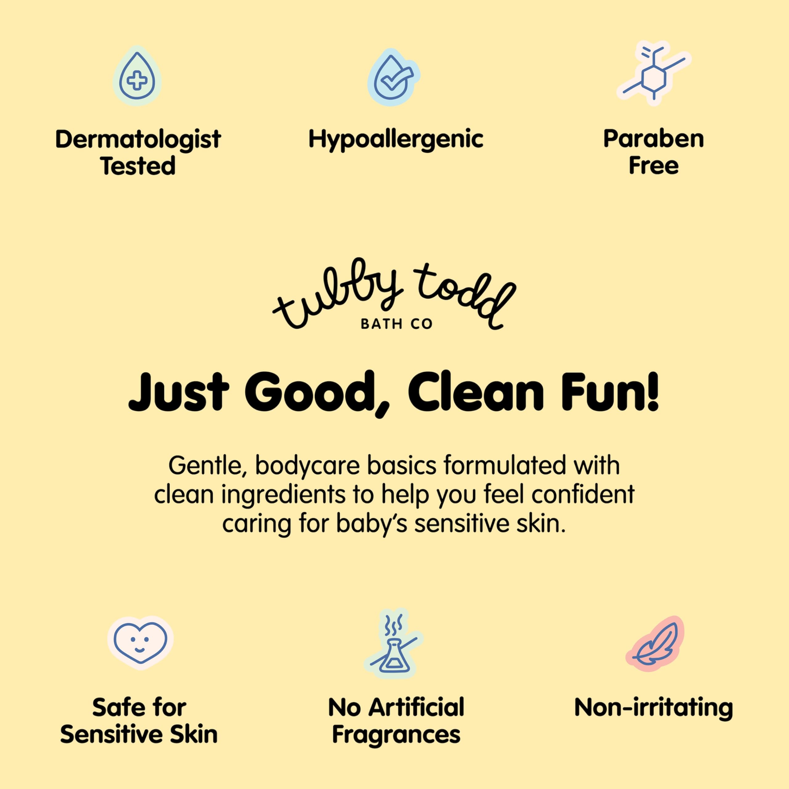 TUBBY TODD Hair Conditioner for Kids & Babies - Nourishing Frizz Control & Detangler - Lightweight, Sweet-Scented Formula - 2 Pack, 25 fl oz & 8 fl oz - Lemon Crème Halalzen