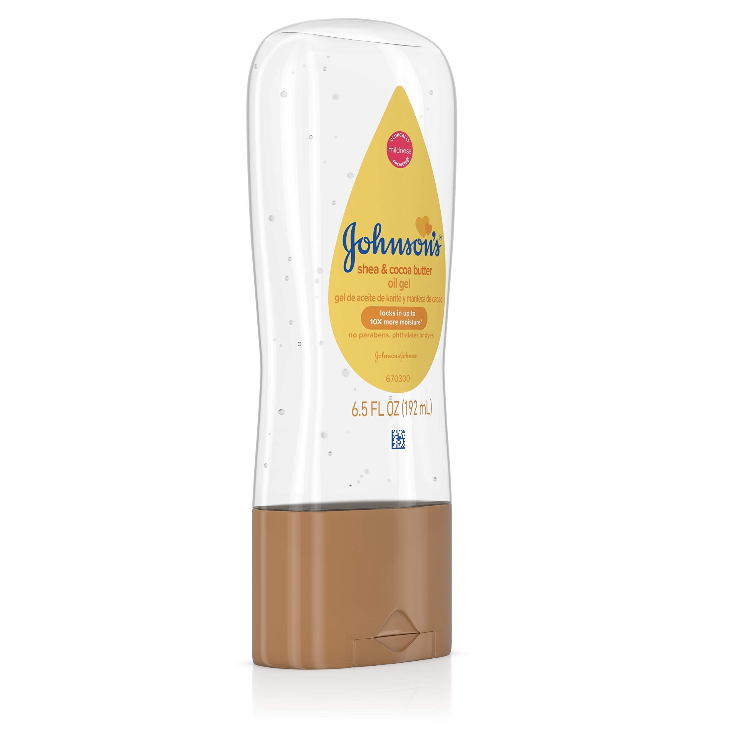 Johnson's Baby Oil Gel Enriched With Shea and Cocoa Butter, Great for Baby Massage, 6.5 fl. oz (Packaging May Vary) Halalzen