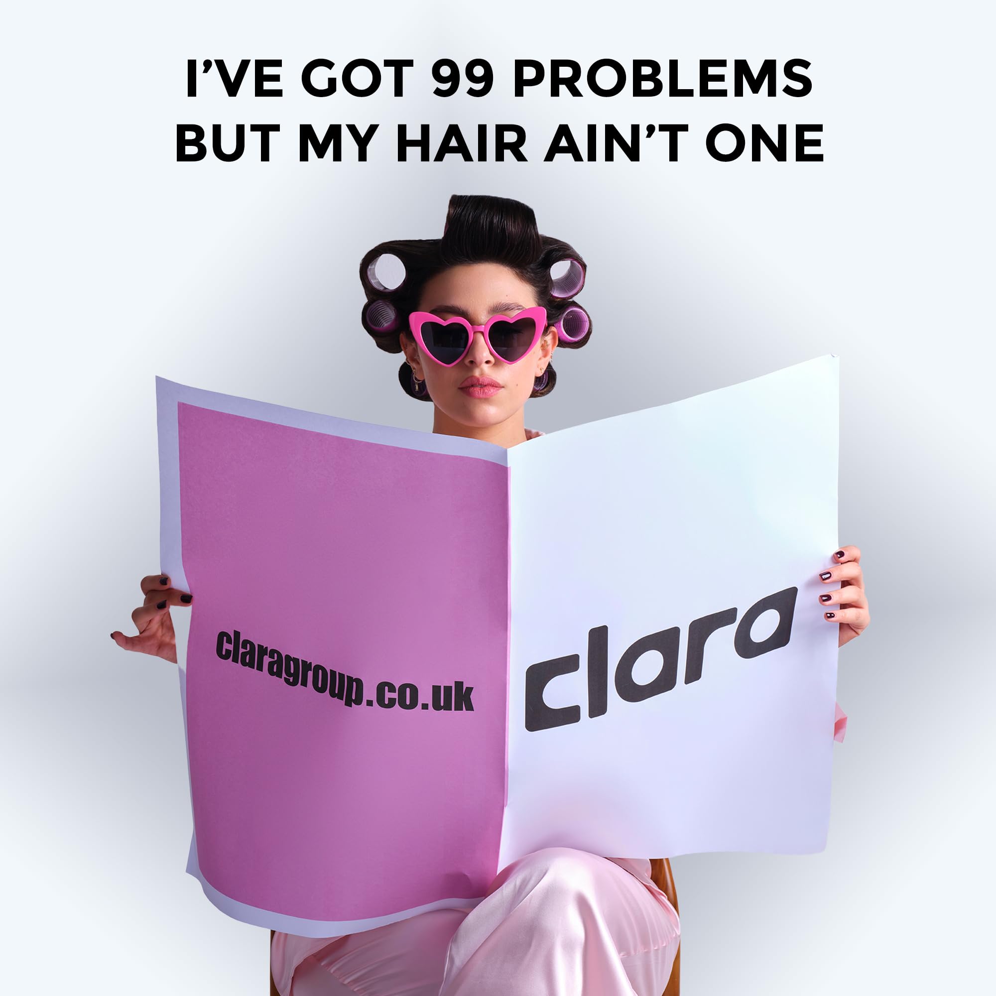 Clara Anti-Frizz Ionic Slim Hot Brush 32mm Thermal Heated Round Hair Styling Brush with 5.5mm Bristles, Triple Heat Settings, 3-in-1 Blowout, Wave & Smooth Finish Styling Tool – Black Halalzen