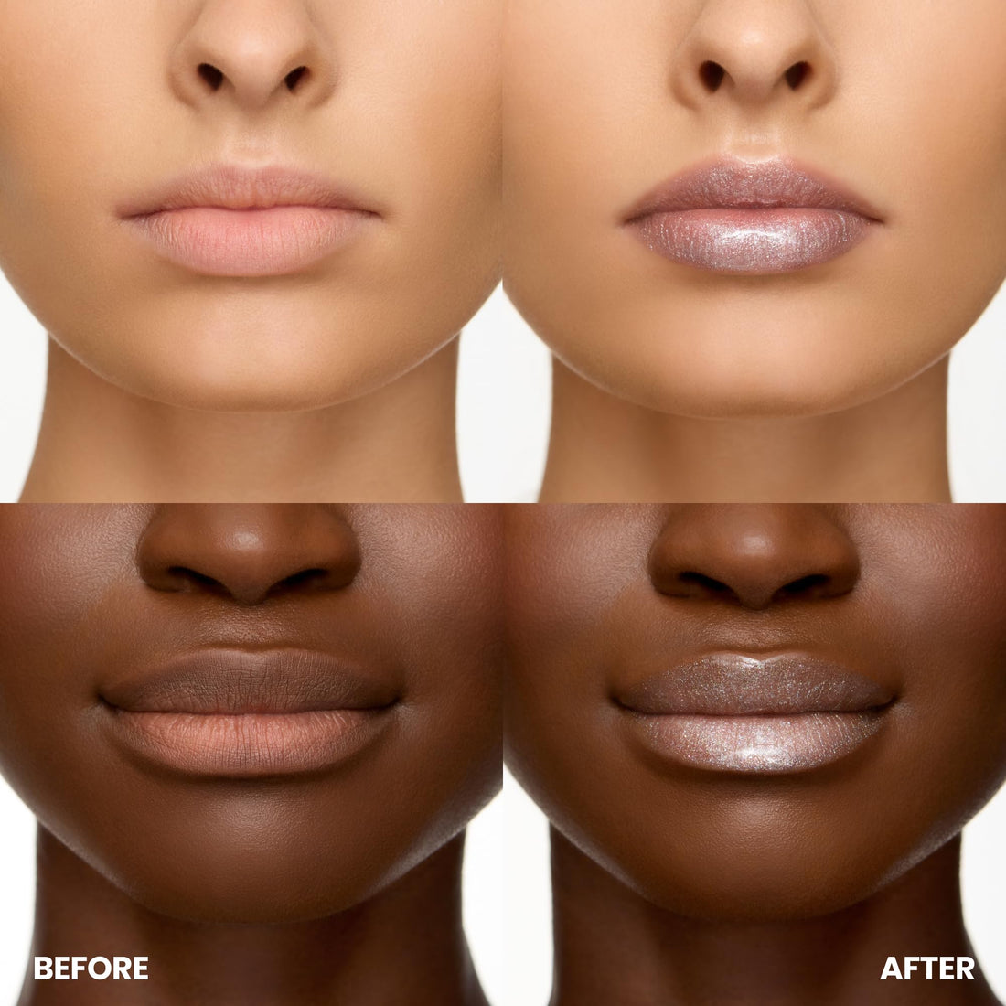Wonderskin Wonder Blading Top Gloss - Lip Gloss, High Shine Finish, Blue Makeup For Lips (Silver Glitter)