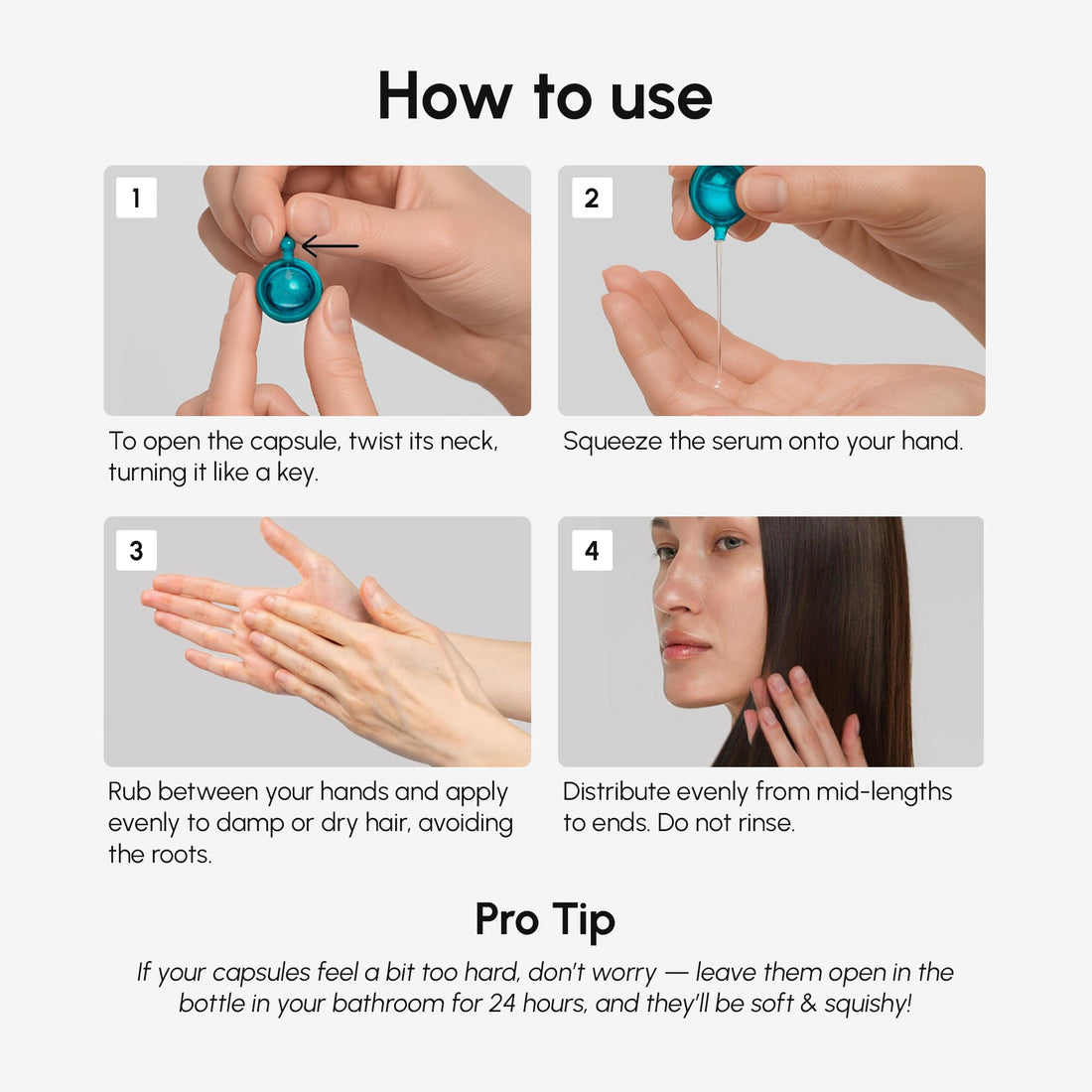MAREE Hair Serum for Frizzy Dry Hair – Styling Capsules with Keratin, Argan Oil, Vitamins A E B5 – UV & Heat Protectant Frizz Control Serum for Women – Aceite Para el Cabello Treatment | for Frizzy, Styling Capsules, with Jojoba, for Women, Frizzy, Damage Halalzen