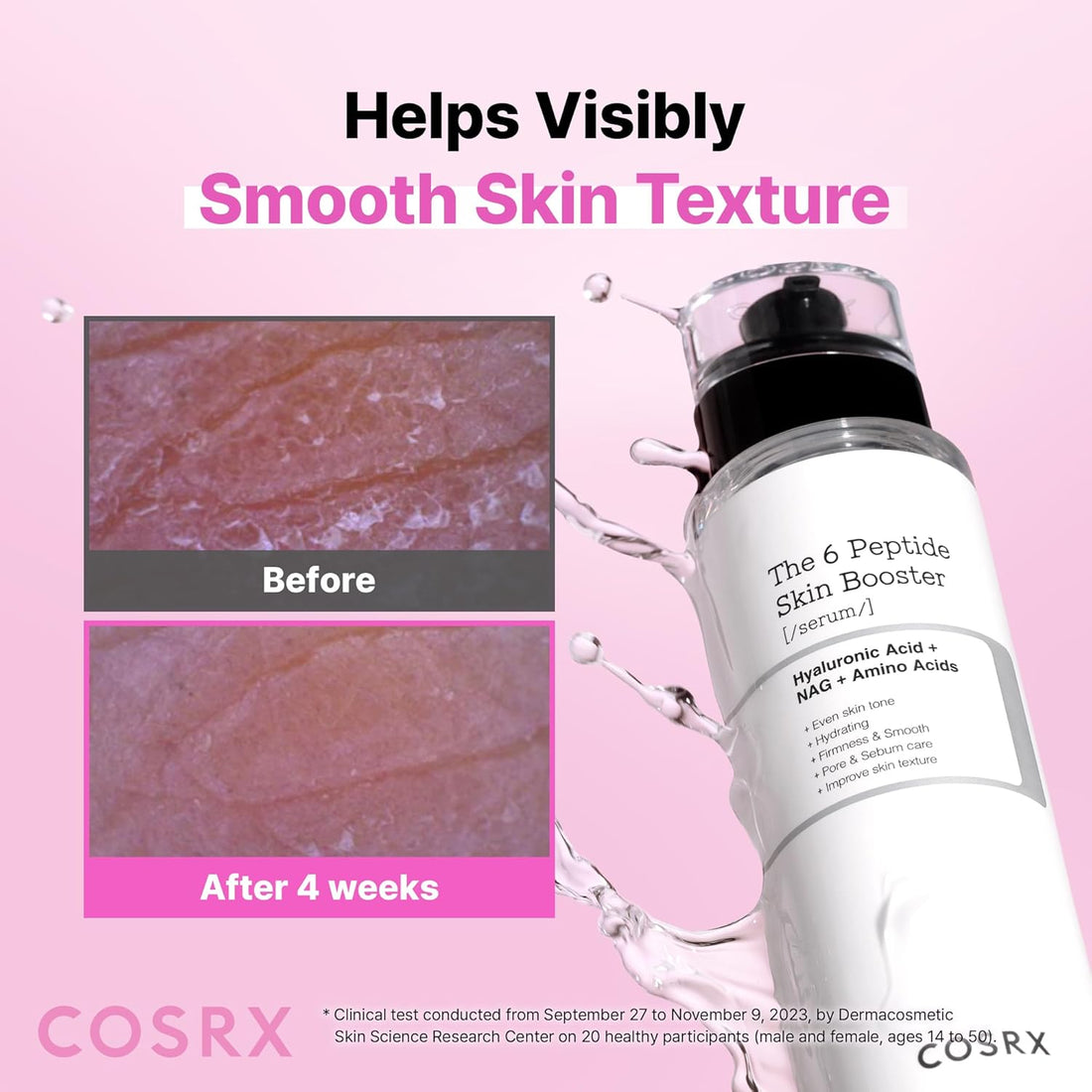 COSRX 6 Peptide Collagen Serum Face Toner with Niacinamide & Hyaluronic Acid, Hydrating & Firming Korean Essence, Anti-Wrinkle & Pore-Tightening Serum For Plump & Even Skin Tone, Korean Skincare 150ml