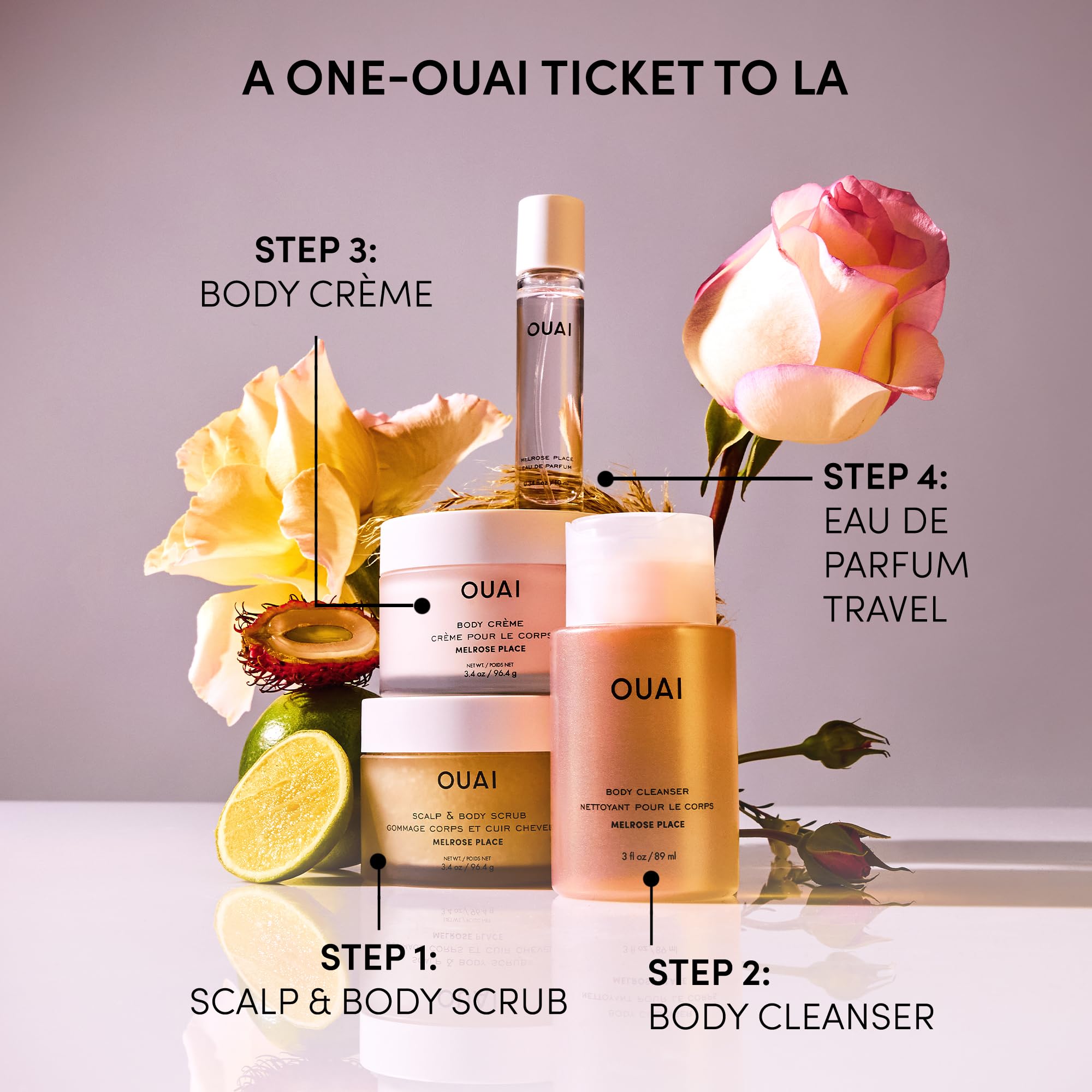 OUAI Body Cleanser, St. Barts - Foaming Body Wash with Jojoba Oil and Rosehip Oil to Hydrate, Nurture, Balance and Soften Skin - Paraben, Phthalate and Sulfate Free Skin Care Products (10 Fl Oz)