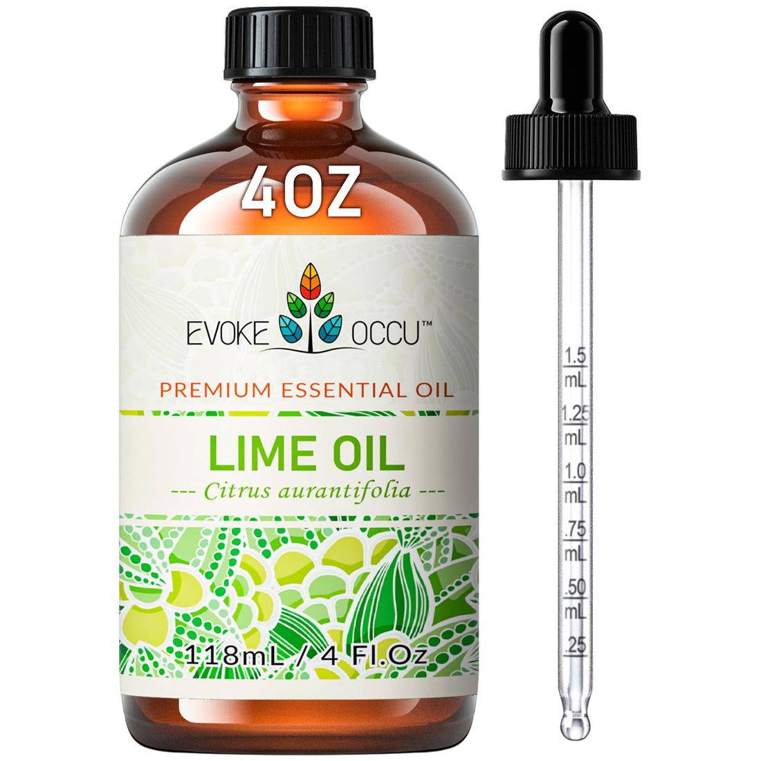 EVOKE OCCU Jasmine Essential Oil 118ml, Pure Jasmine Oil for Aromatherapy Diffuser Candle Soap Making- 4 FL Oz