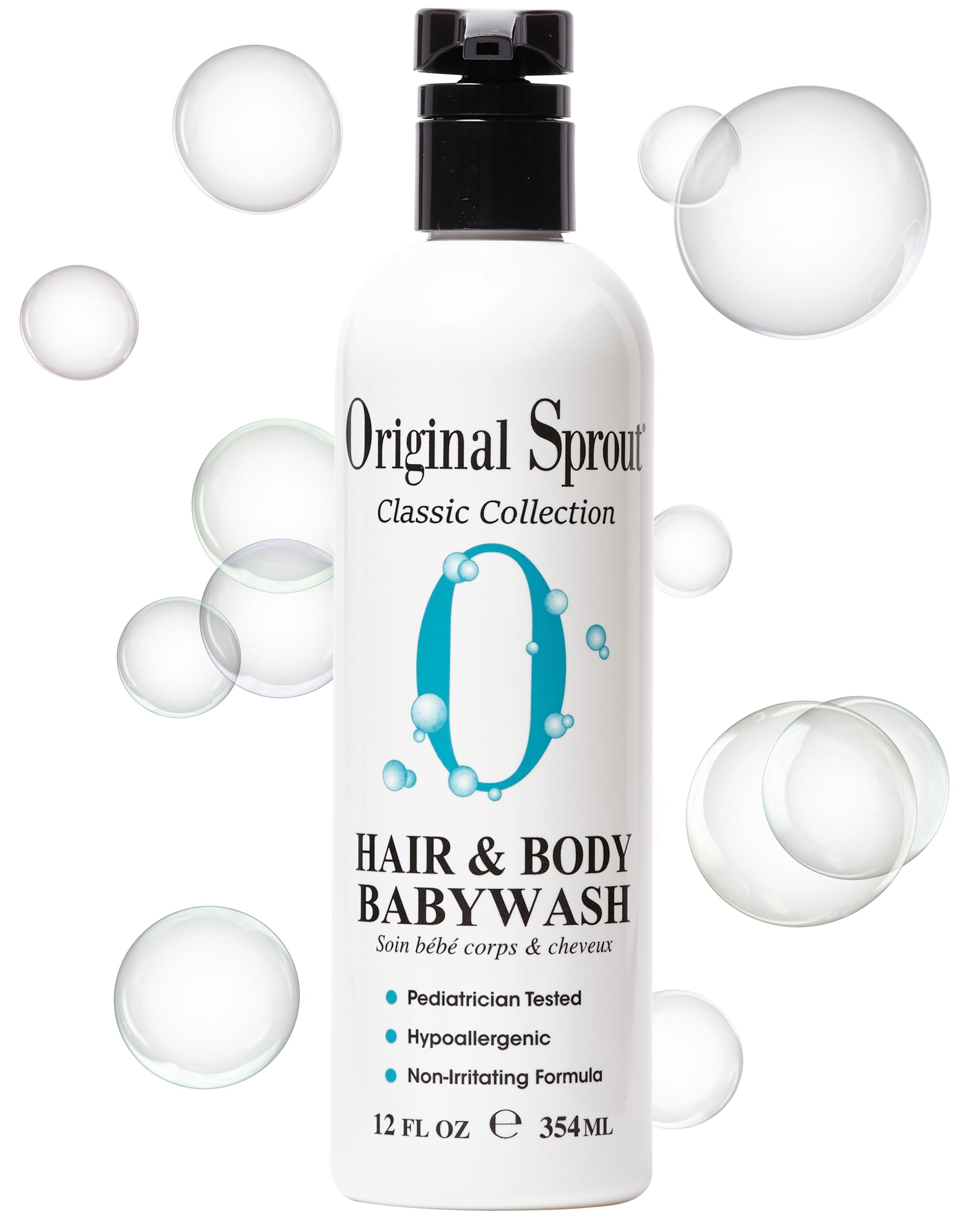 Kids Shampoo and Body Wash - Original Sprout Hair & Body Babywash - 2-in-1 Adults & Kids Bath Wash with Calendula, Rosemary, Arnica & Other Botanicals for Clean Hair & Supple Skin - 354ml