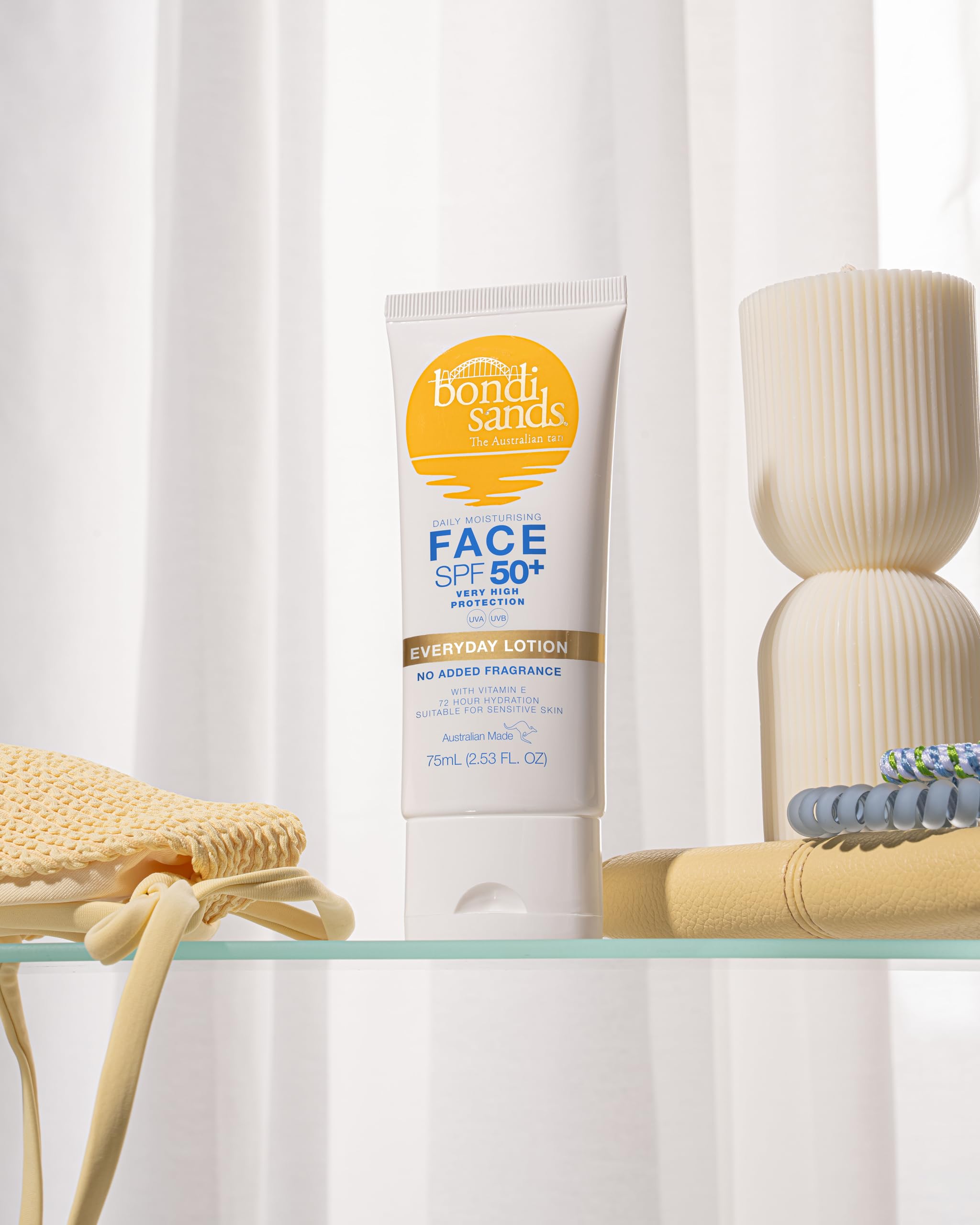 Bondi Sands Fragrance Free Sunscreen Lotion SPF 50+ | Non-Greasy Broad-Spectrum Formula Moisturises, Soothes, and Protects Skin, Water Resistant Up To 4 Hours + Cruelty Free | 150 mL/5.07 Oz