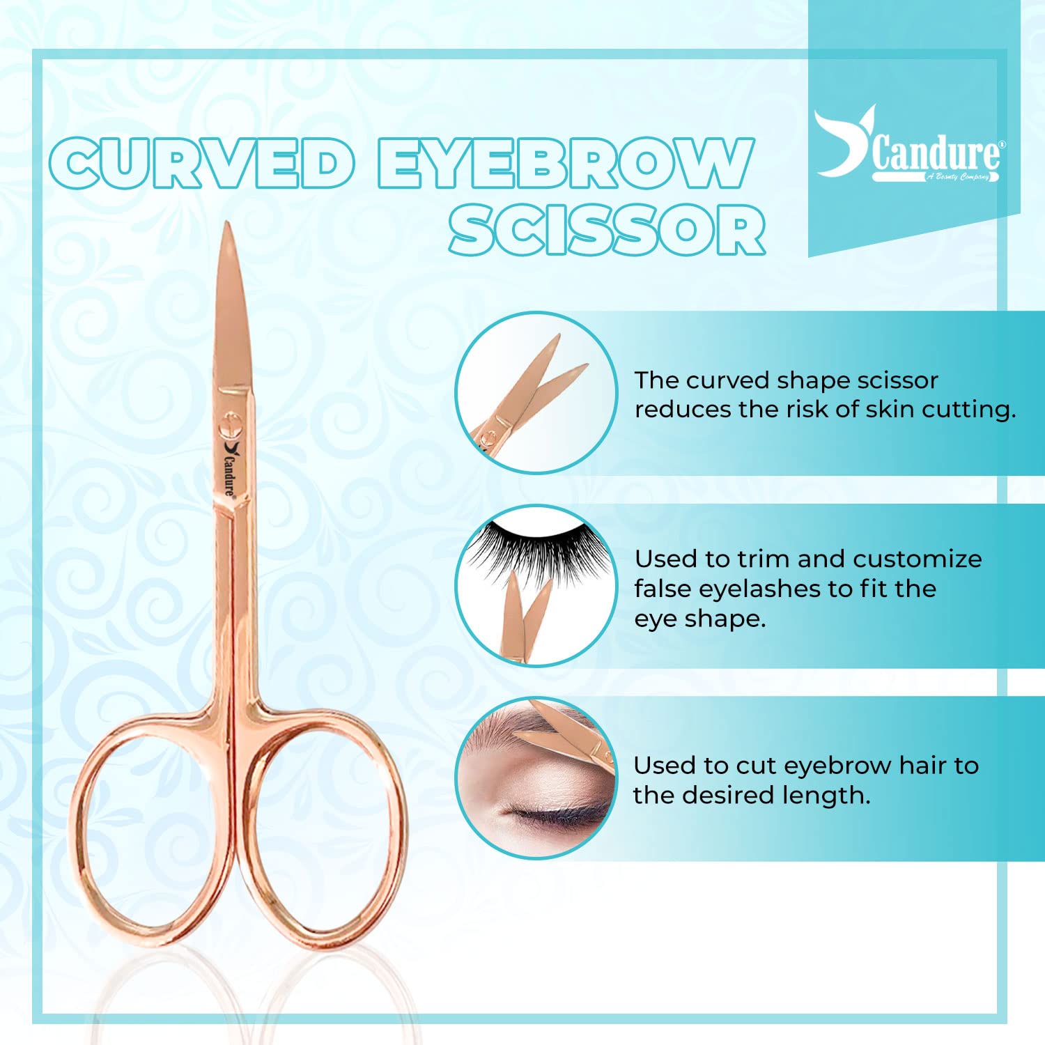 Candure Tweezers for Eyebrows - Professional Stainless Steel Slanted and Pointed Tip Hair Tweezers Set for Ingrown Hair, Blackhead Removal, Eyebrows Plucking Beauty Tool for Women Halalzen