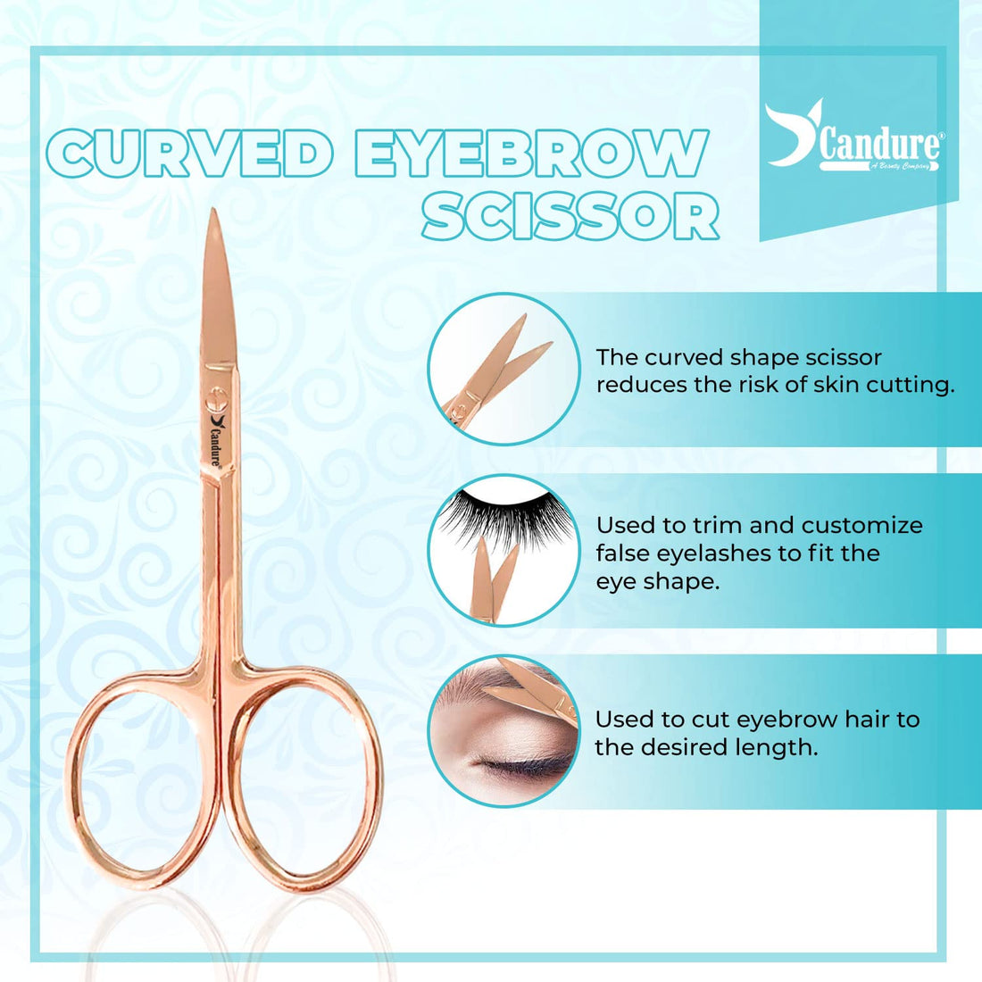 Candure Tweezers for Eyebrows - Professional Stainless Steel Slanted and Pointed Tip Hair Tweezers Set for Ingrown Hair, Blackhead Removal, Eyebrows Plucking Beauty Tool for Women Halalzen