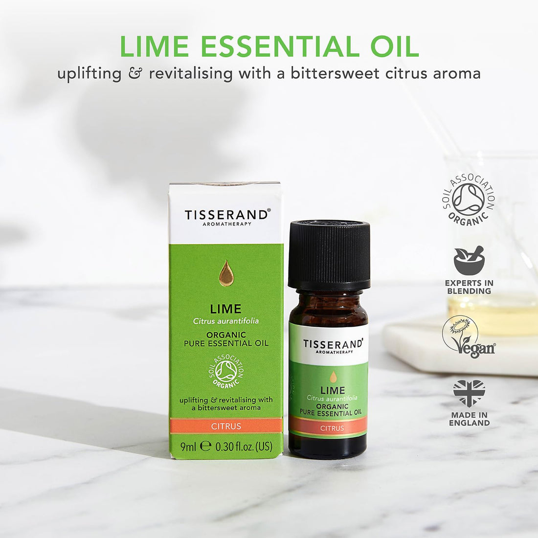 Tisserand Aromatherapy,Lavender - Organic Essential Oil,Massage Oil, Aromatherapy Oil, Skin Oil, Oil for Diffuser,100% Pure Essential Oil - 9ml