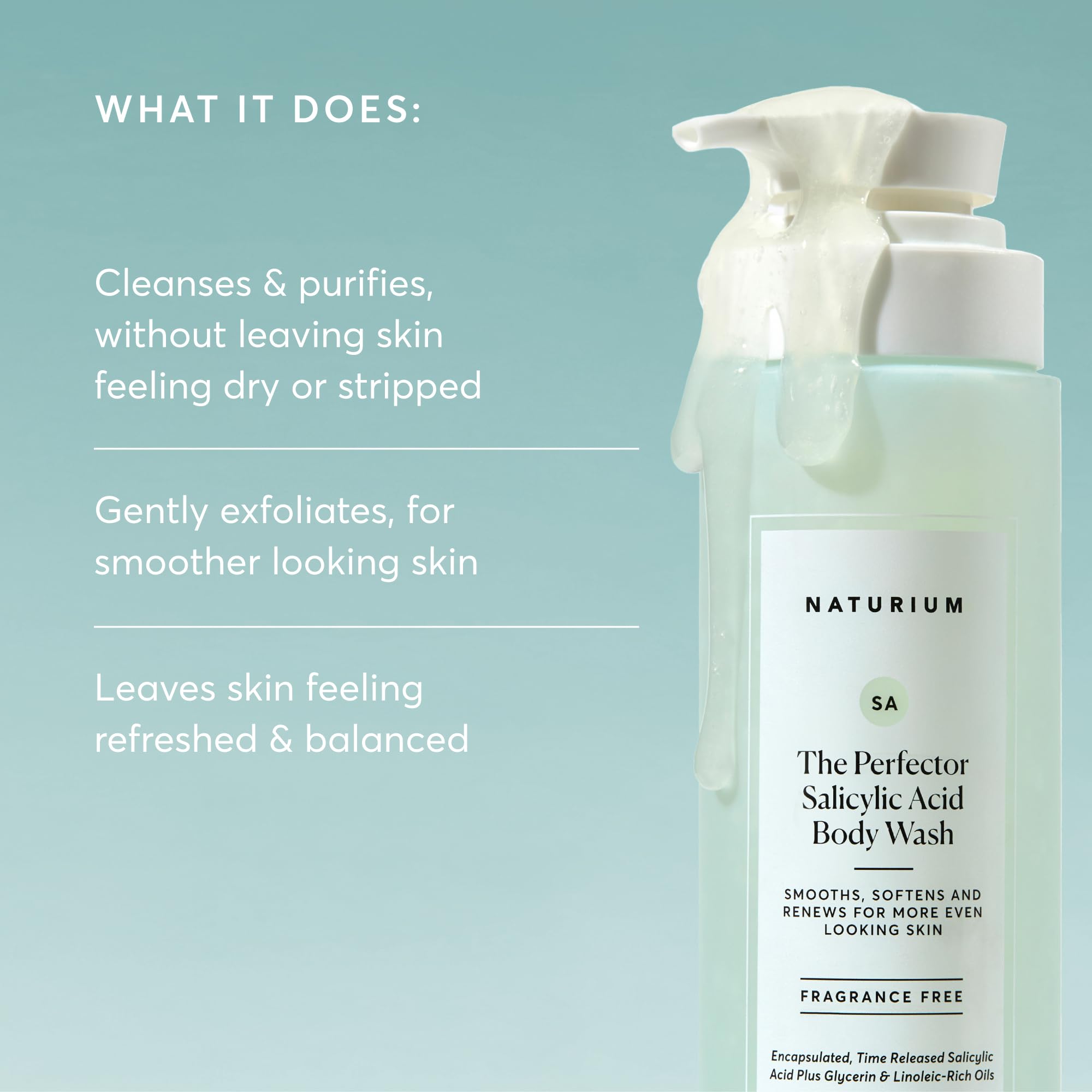 Naturium The Glow Getter Multi-Oil Hydrating Body Wash, Gentle Cleanser, 16.9 oz
