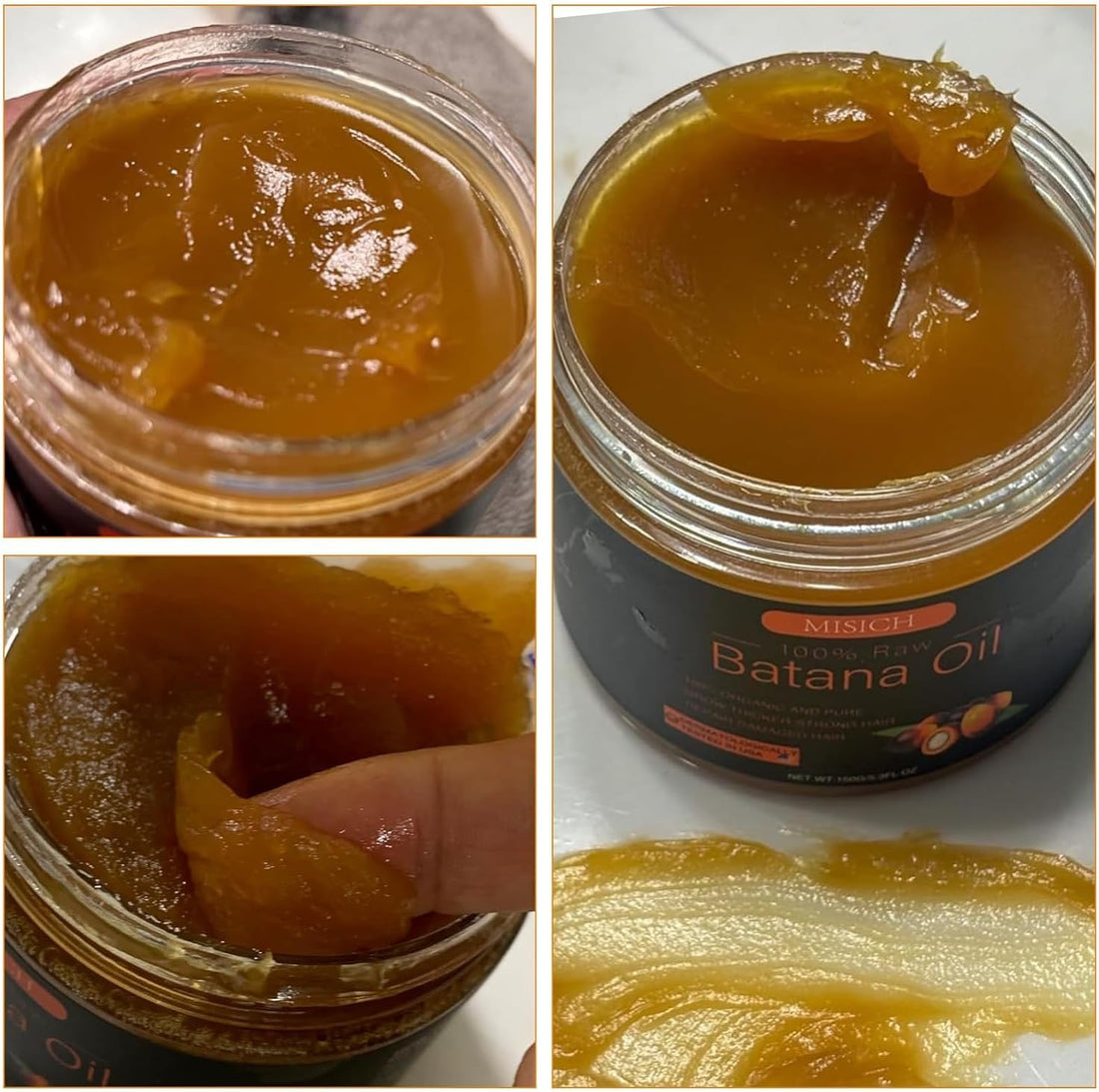 Raw Batana Oil for Hair Growth, 100% Natural Pure Dr. Sebi Botana Oil, Unrefined Organic Batana Hair Growth Oil for Prevent Hair Loss, Enhances Hair Thickness for Men & Women 5.3 oz