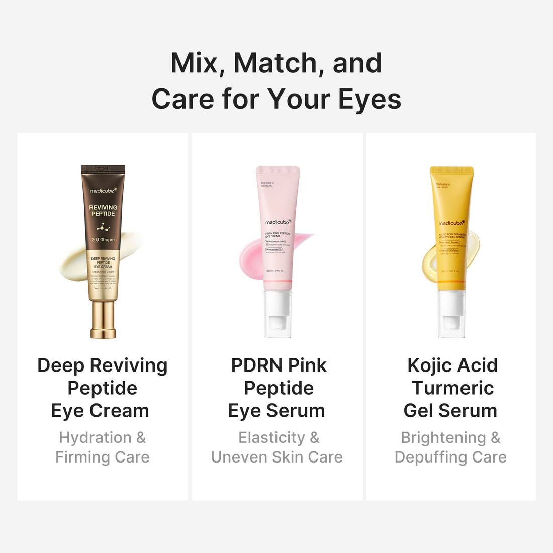 medicube Eye Serum with Salmon DNA PDRN & Pink Peptides | 99% Purity Retinol for Fine Lines | PDRN & Niacinamide for Uneven Skin Tone | Korean Skincare, 1.01 fl.oz Halalzen