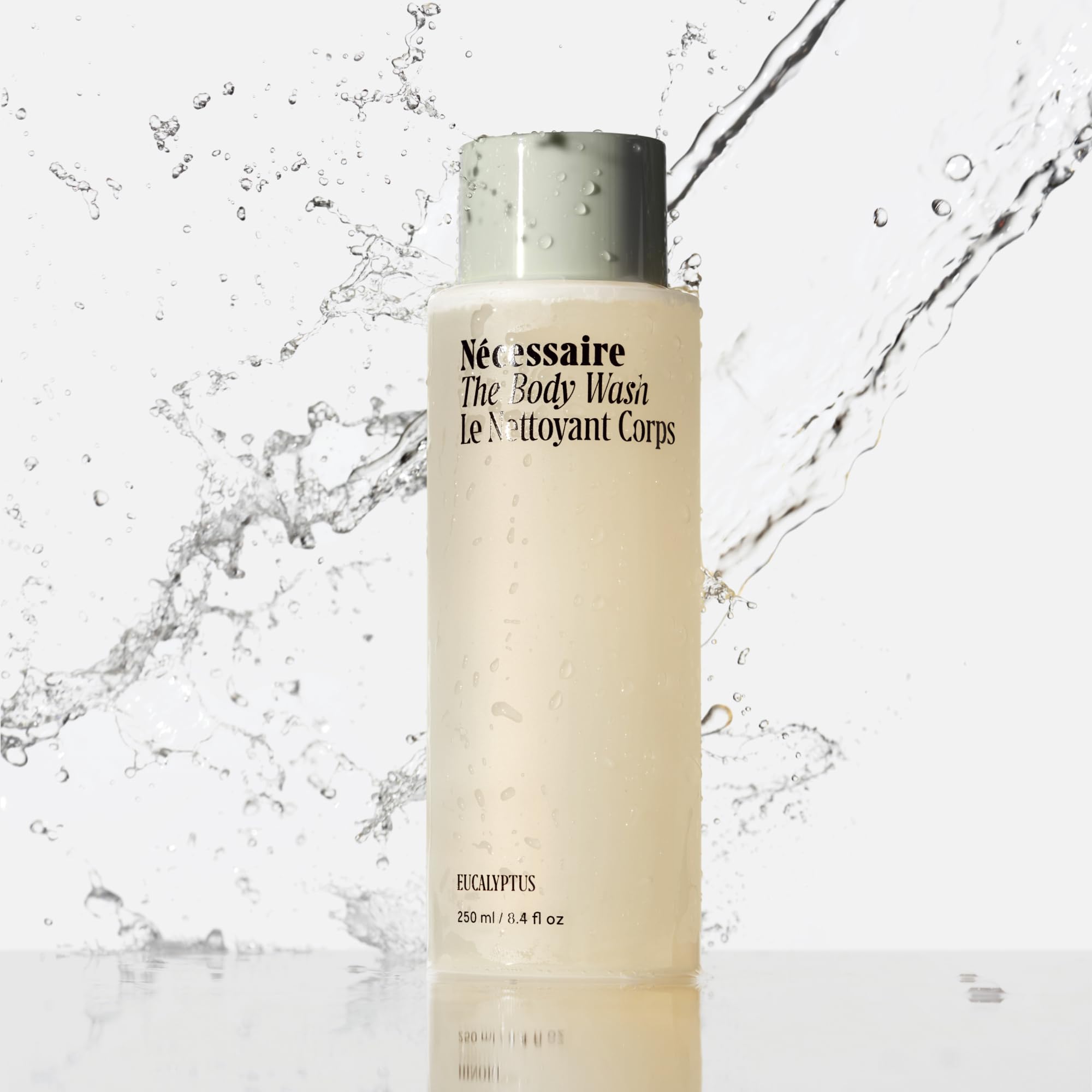 Nécessaire The Body Wash Eucalyptus — Multi-Oil Shower Gel Body Wash for Women + Men. Non-Comedogenic + Hypoallergenic for Sensitive Skin with Niacinamide. 500ml/16.9 fl oz