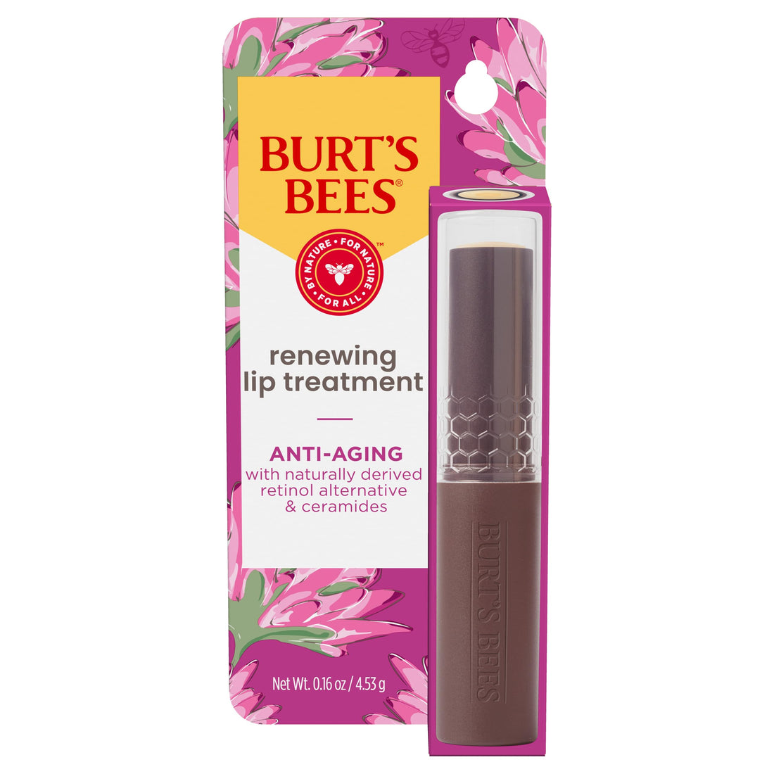 Burt's Bees Overnight Lip Sleeping Mask, 0.25 oz - Moisturizing, Hydrating, Exfoliating, Reduces Fine Lines, Ceramide Infused, Passionfruit Scent Halalzen