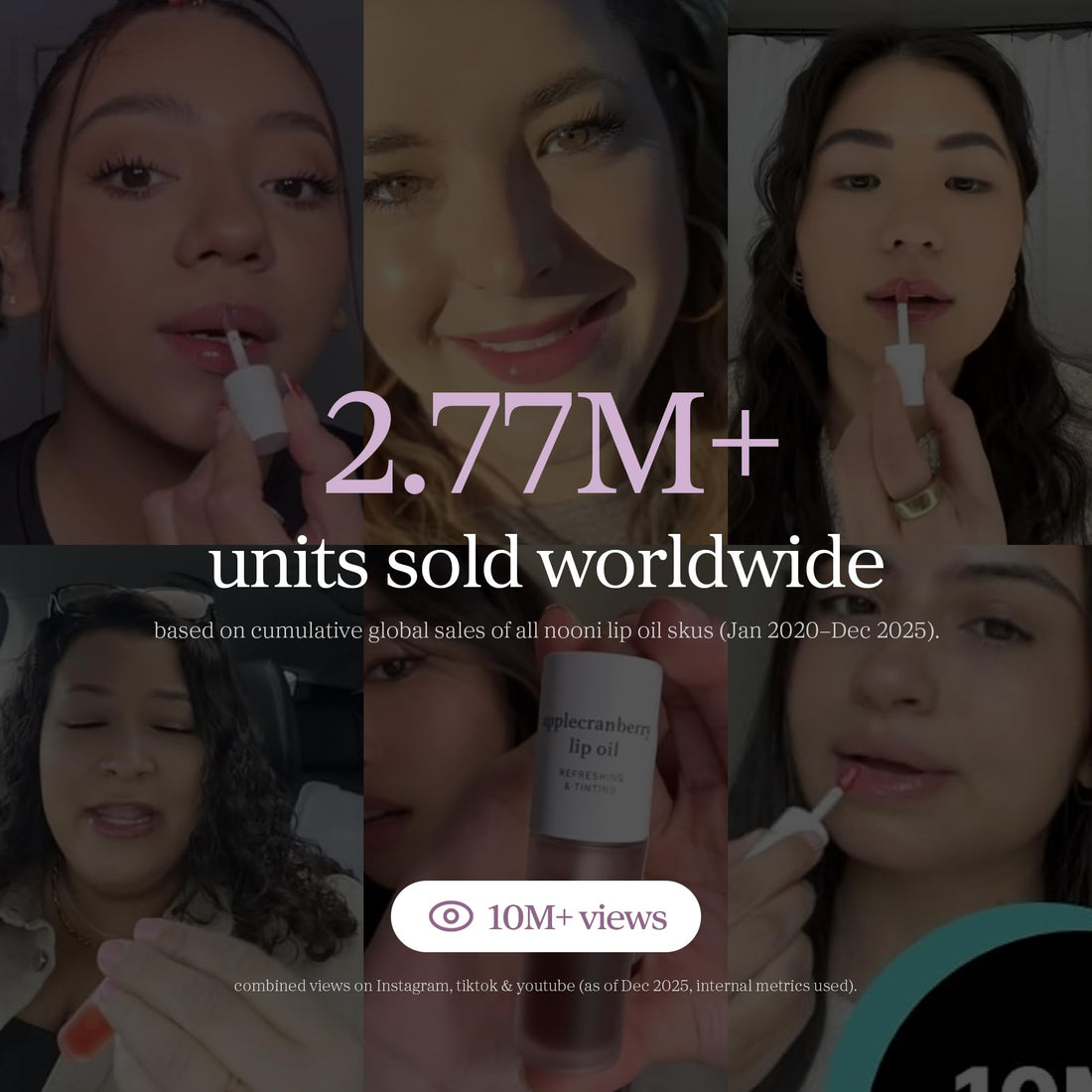 NOONI Korean Lip Oil - Applepeony | Long-Lasting, Moisturizing, Plumping, Revitalizing for Dry Lips, Waterproof, No Peel Off, Hydrating Lip Stain, Stocking Stuffers, Cute Stuff, 0.12 FL Oz Halalzen