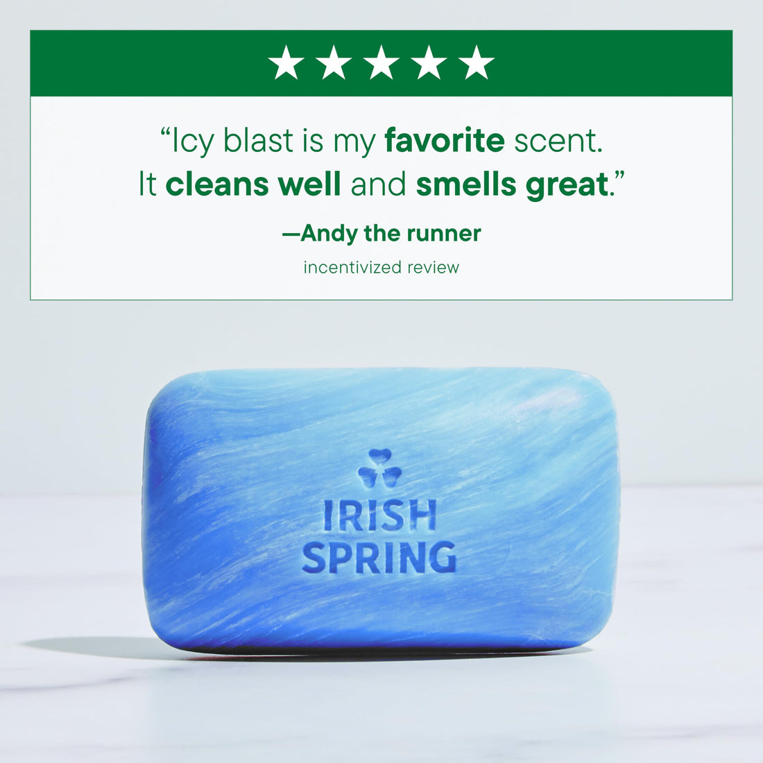 Irish Spring Bar Soap for Men, Original Clean, Smell Fresh and Clean for 12 Hours, Men Soap Bars for Washing Hands and Body, Mild for Skin, Recyclable Carton, 3.7 Ounce - 3 Count (Pack of 8)