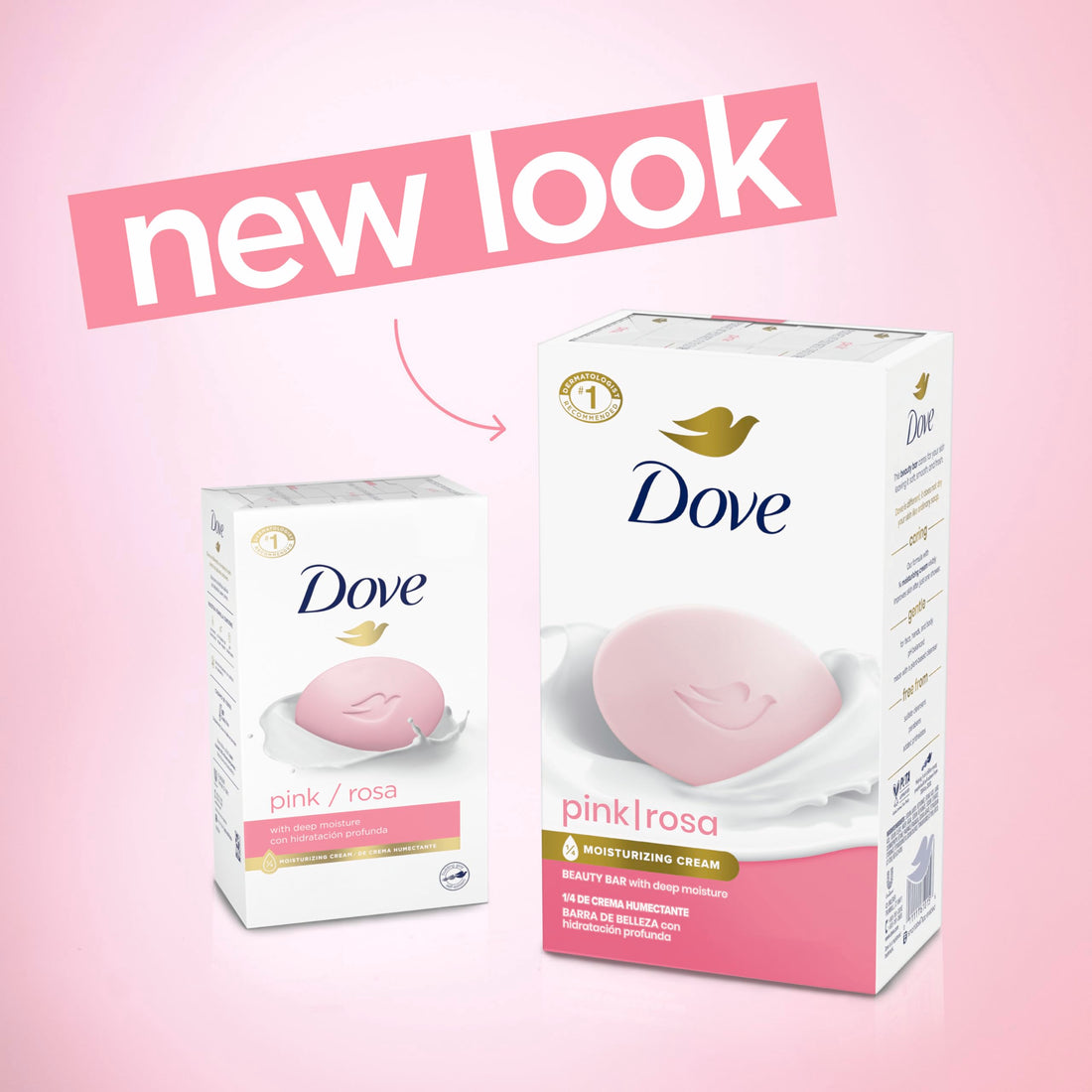 Dove Beauty Bar Soap Shea Butter, 8 Bars for Nourished, Radiant Skin, Enriches Skin 3.75 oz