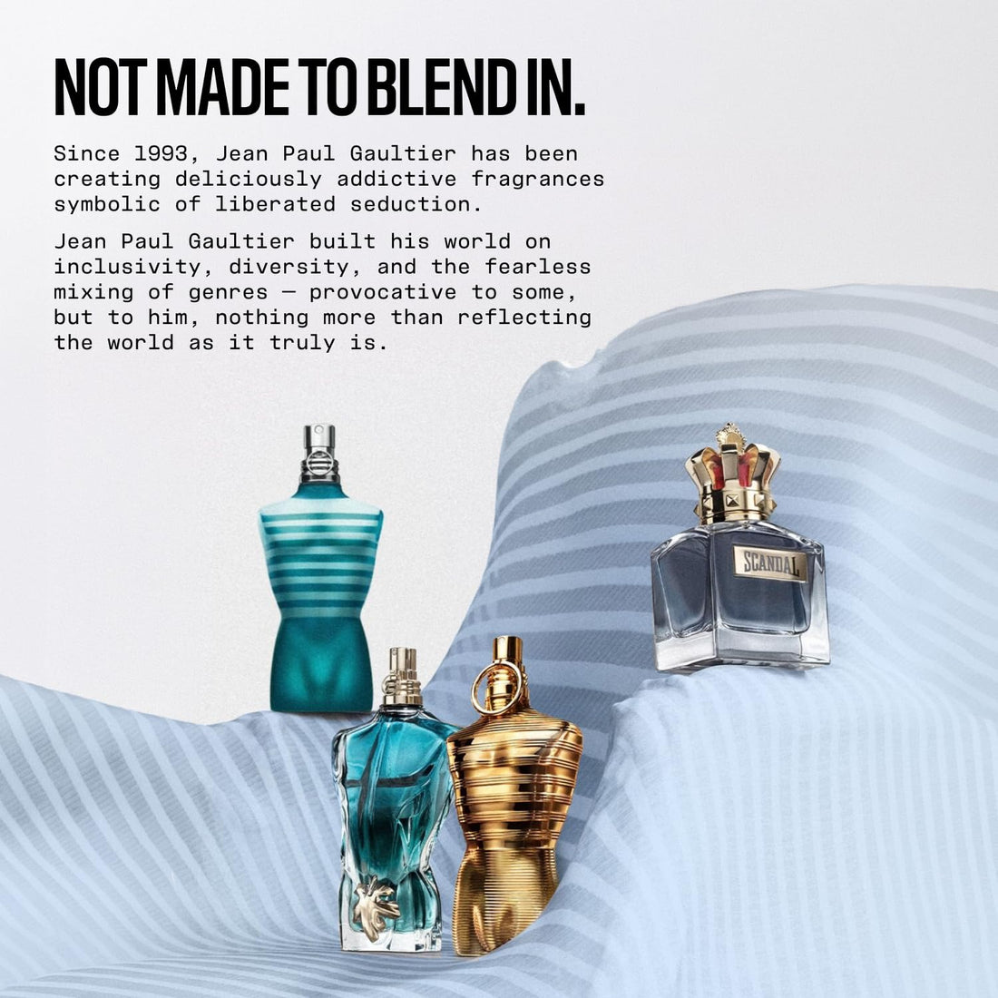 Jean Paul Gaultier Le Male Le Parfum - Eau de Parfum Intense Boisé Ambré pour Homme - Cardamome, Lavande & Iris, Vanille - Vaporisateur Parfum Homme, 125 ml