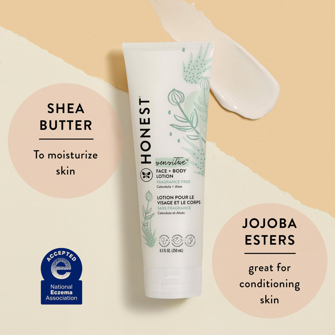 The Honest Company Hydrating Face Body Lotion, Fast Absorbing, Naturally Derived, Hypoallergenic, Lavender Calm, 8.5 fl oz Halalzen