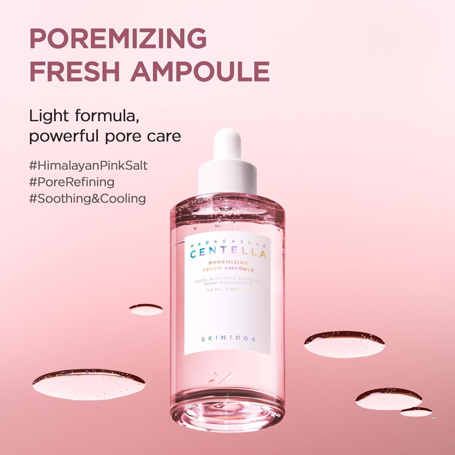 SKIN1004 Madagascar Centella Poremizing Fresh Ampoule 3.38 fl. oz(100ml) | Soothing Hydration | Oily Combination Skin Halalzen