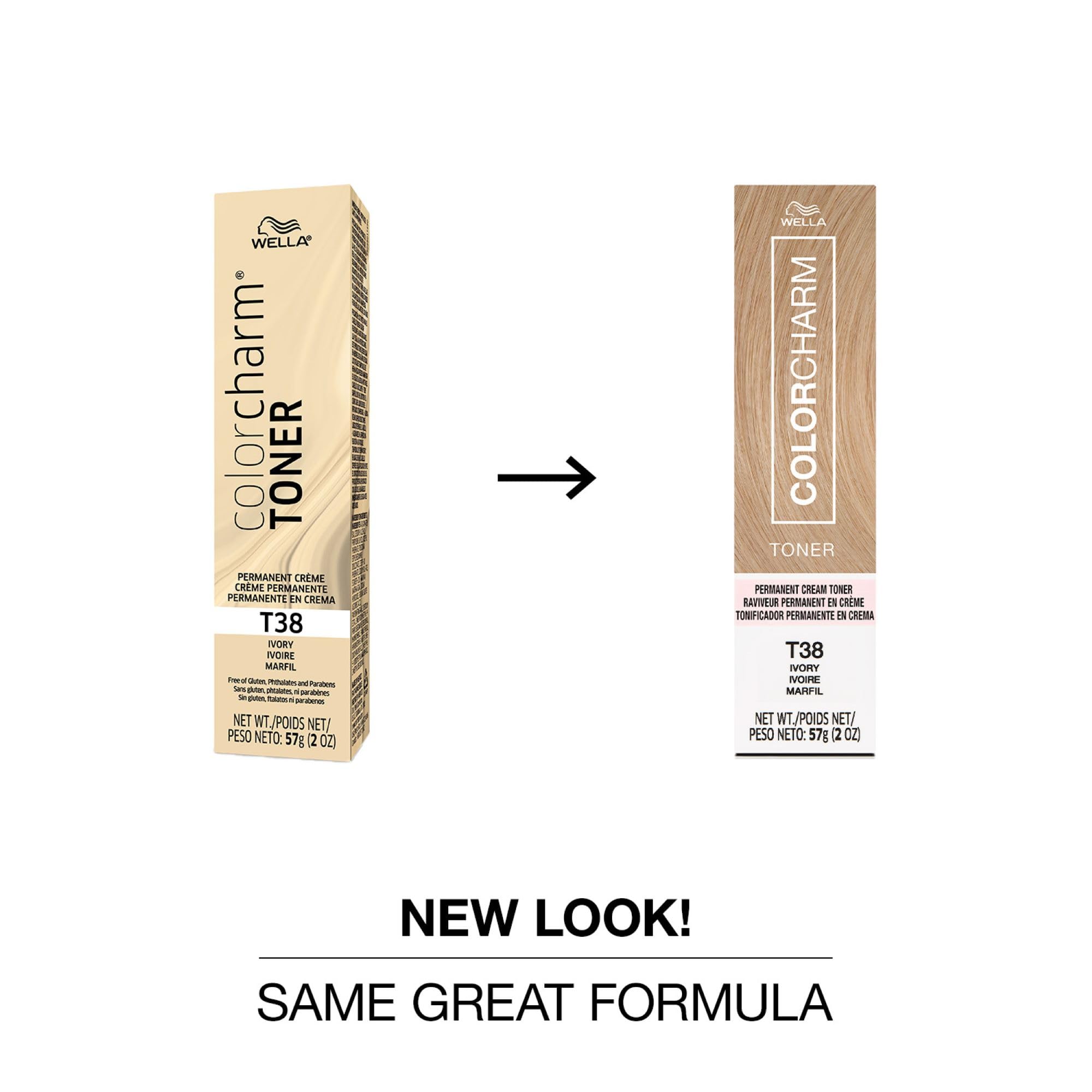 COLORCHARM Permanent Crème Hair Toner | Free of Animal-Derived Ingredients, Parabens Free & Gluten Free | 2 oz