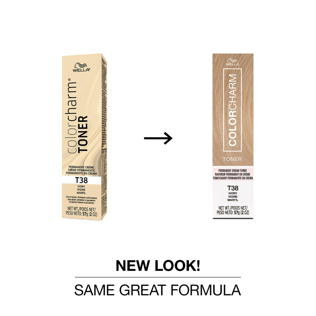 COLORCHARM Permanent Crème Hair Toner | Free of Animal-Derived Ingredients, Parabens Free & Gluten Free | 2 oz