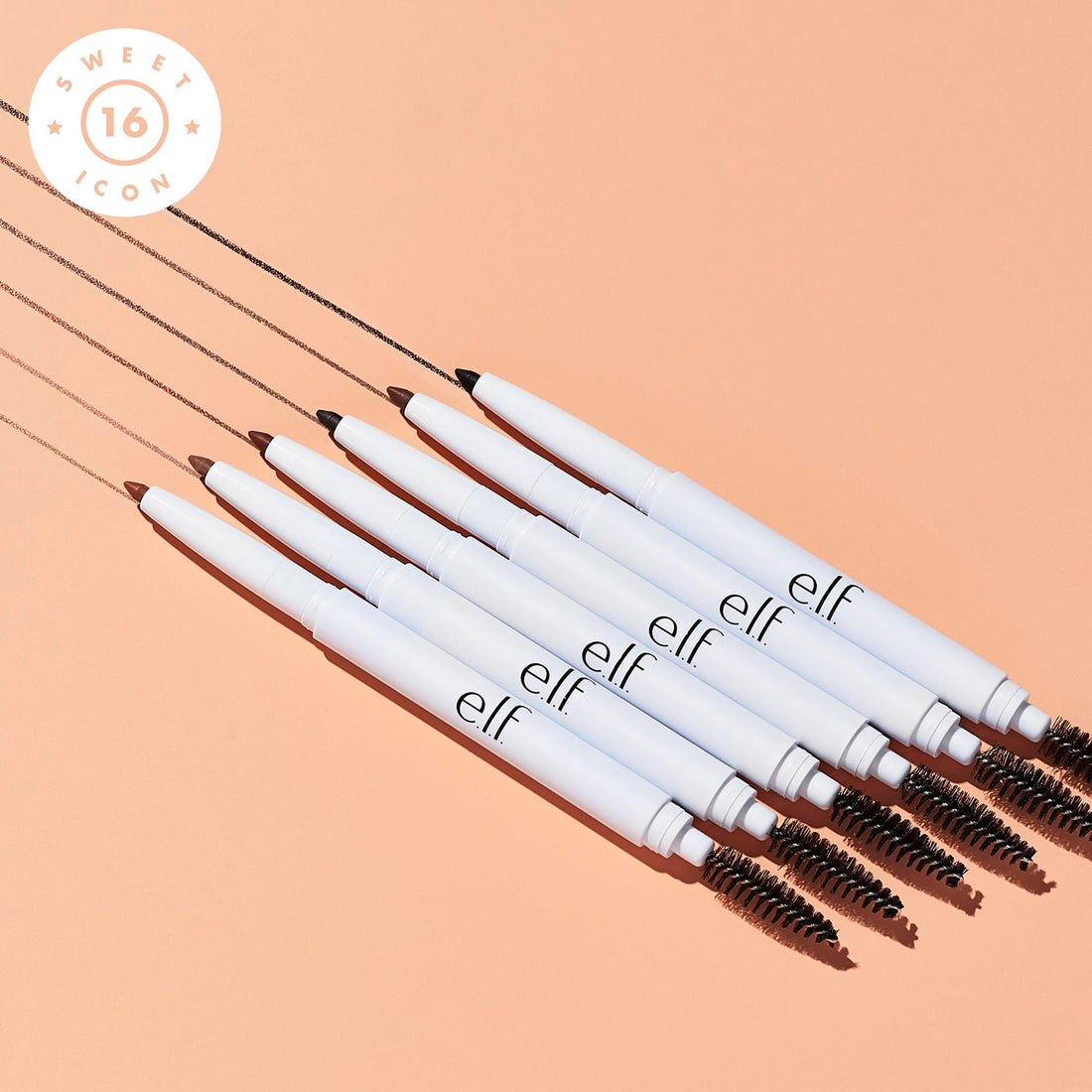 e.l.f. Instant Lift Brow Pencil, Dual-Sided, Precise, Fine Tip, Shapes, Defines, Fills Brows, Contours, Combs, Tames, Natural Brown, 0.18 g (Pack of 1)