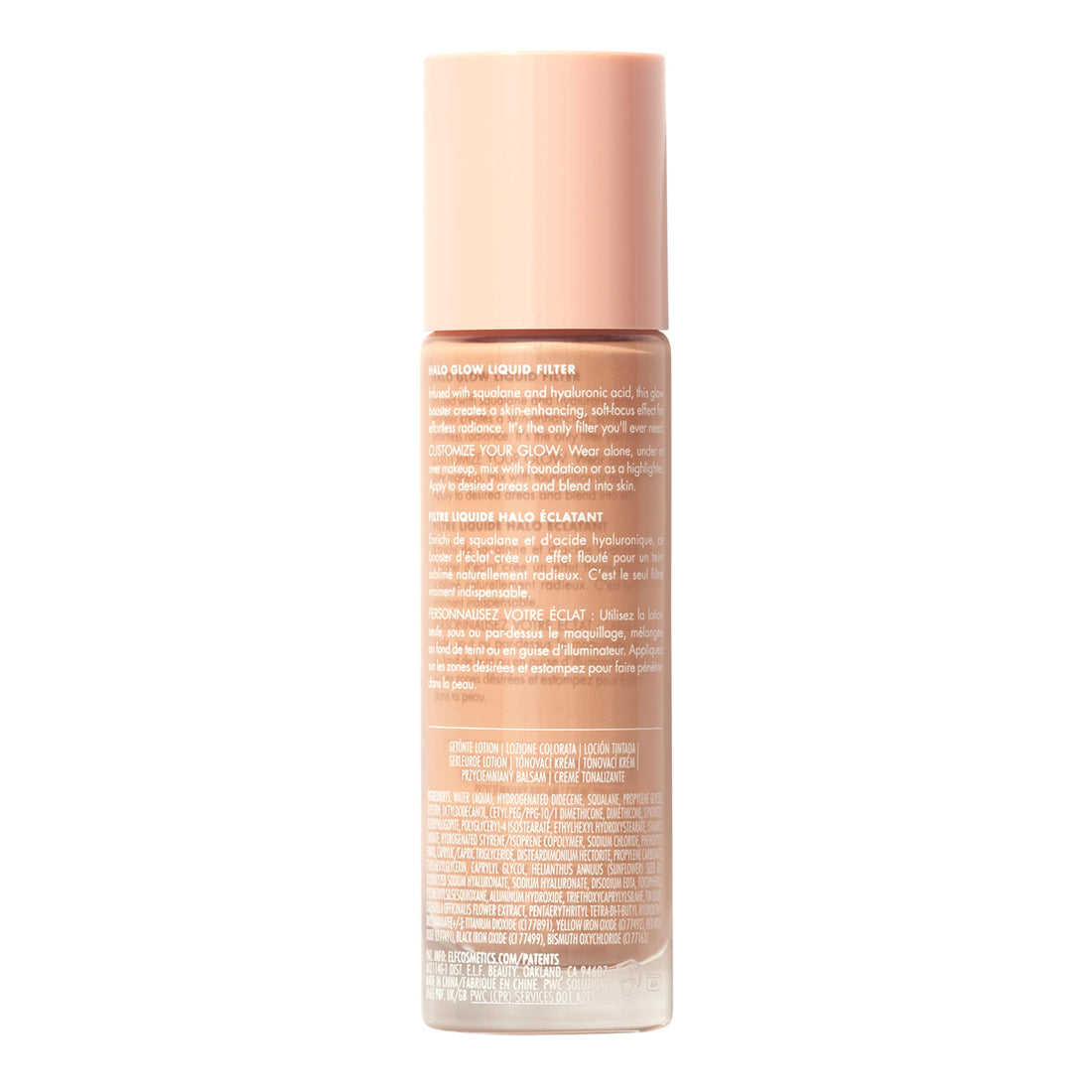 e.l.f. Halo Glow Liquid Filter, Complexion Booster For A Glowing, Soft-Focus Look, Infused With Hyaluronic Acid, Vegan & Cruelty-Free, 4 Medium Halalzen