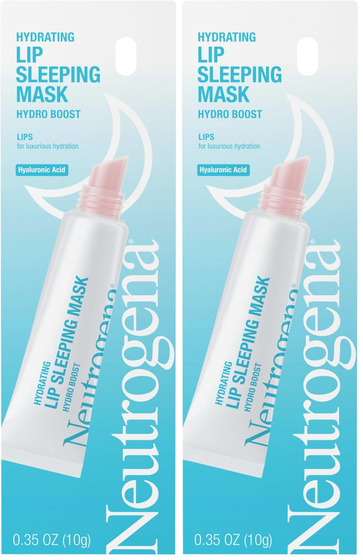 Neutrogena Hydro Boost Hydrating Lip Sleeping Mask with Hyaluronic Acid, Clear Overnight and Daily Moisturizing Treatment for Very Dry Lips, Fragrance Free Squeeze Tube Lip Balm, 0.35 oz Halalzen