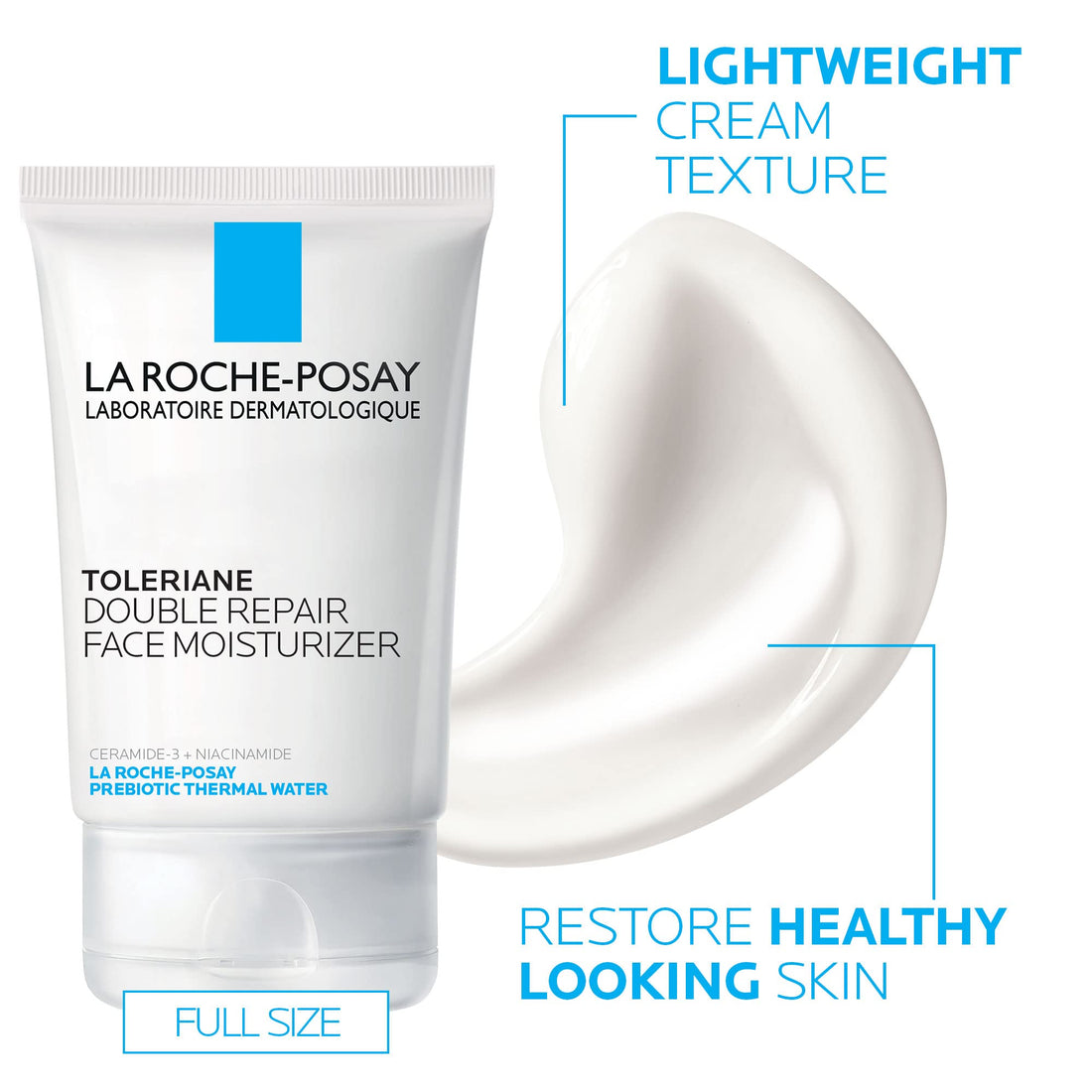 La Roche-Posay Toleriane Double Repair Face Moisturizer, Daily Moisturizer Face Cream with Ceramide & Niacinamide for All Skin Types, Immediate Comfort & Long Lasting Hydration, Fragrance Free Halalzen
