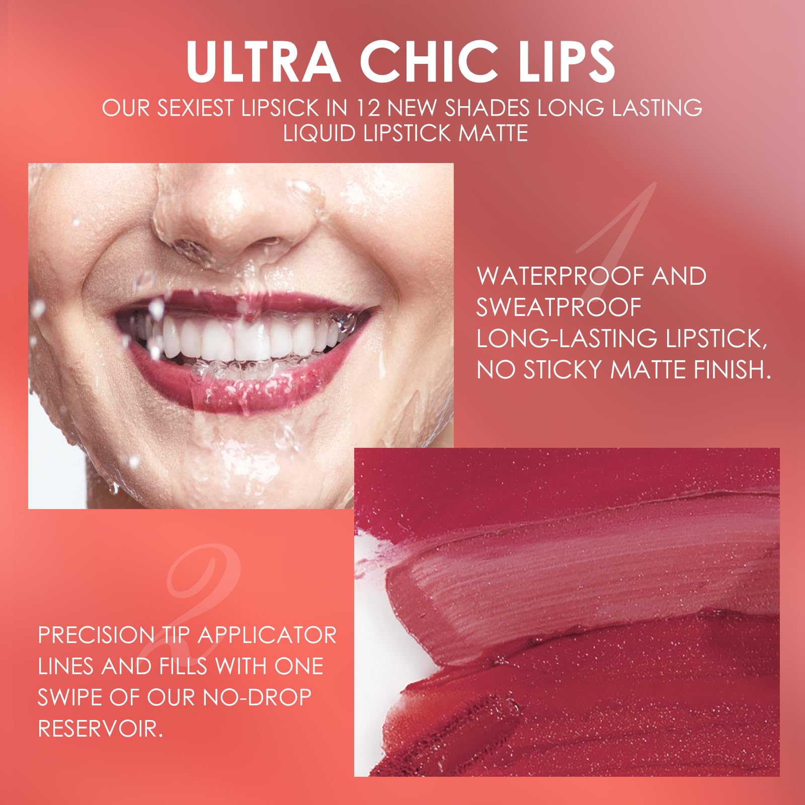 LANGMANNI 6 Matte Lipstick with 6 Lipliners Durable Lip Gloss,Long-Lasting&Waterproof Non-Stick Cup High Pigmented Velvet Lipgloss Kit,Beauty Cosmetics Gift for Girls(12PCS) Halalzen