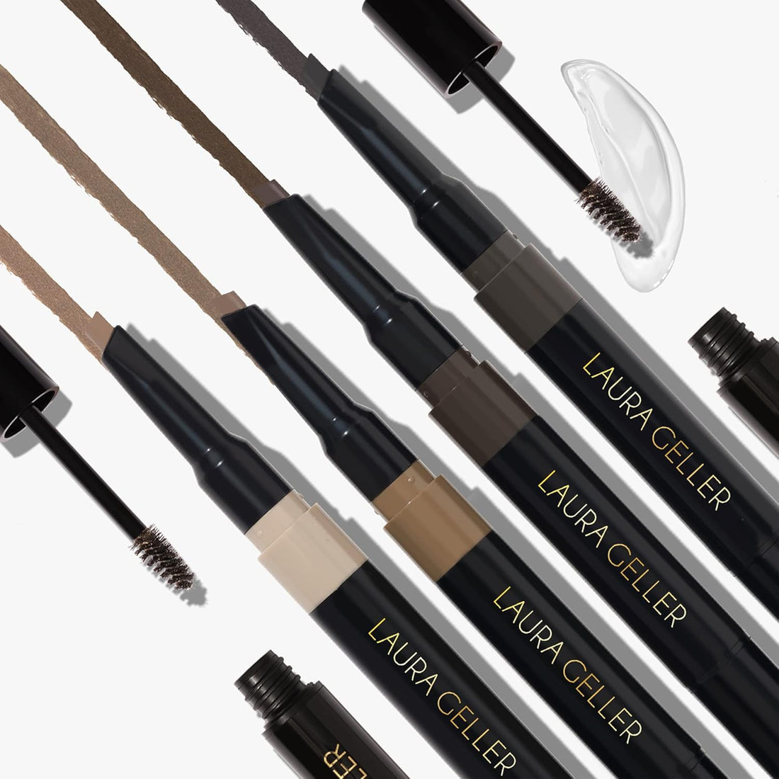 LAURA GELLER NEW YORK Sculpt-n-Stay 2-in-1 Waterproof Eyebrow Pencil & Brow Gel – Taupe – Fills Sparse Brows, Defines & Sets – Smudge-Proof, Long-Lasting, Natural Finish