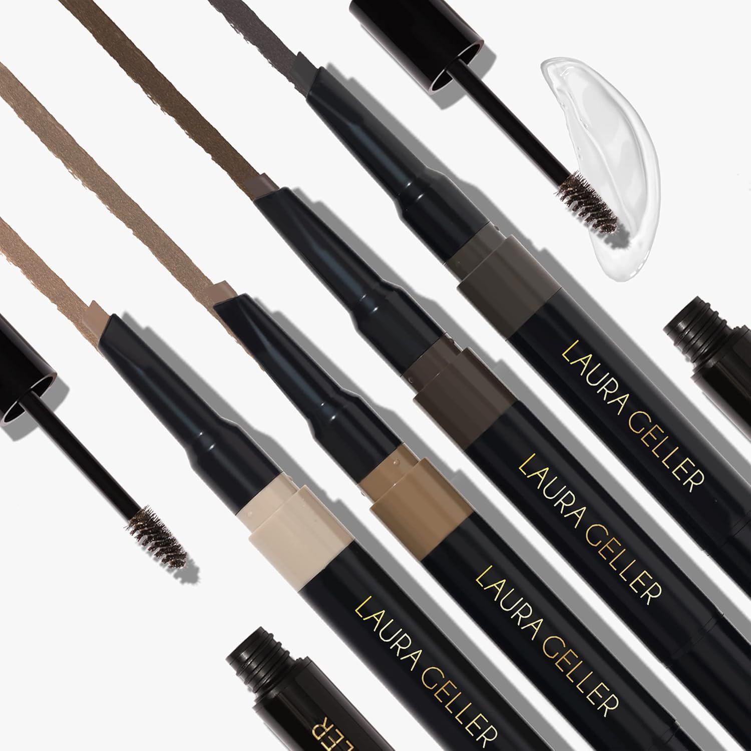LAURA GELLER NEW YORK Sculpt-n-Stay 2-in-1 Waterproof Eyebrow Pencil & Brow Gel – Taupe – Fills Sparse Brows, Defines & Sets – Smudge-Proof, Long-Lasting, Natural Finish