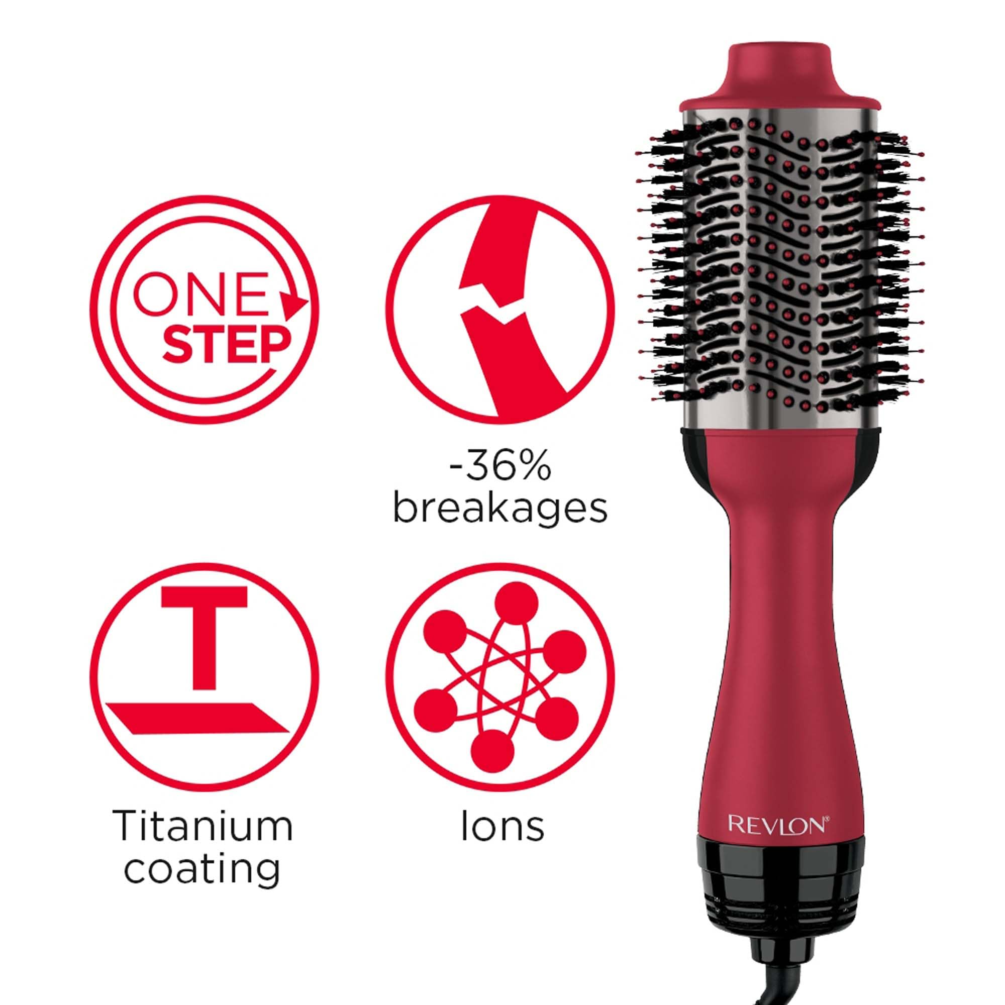 Revlon Hair Tools RVHA6017UK Tangle Free Hot Air Styler, Black Halalzen