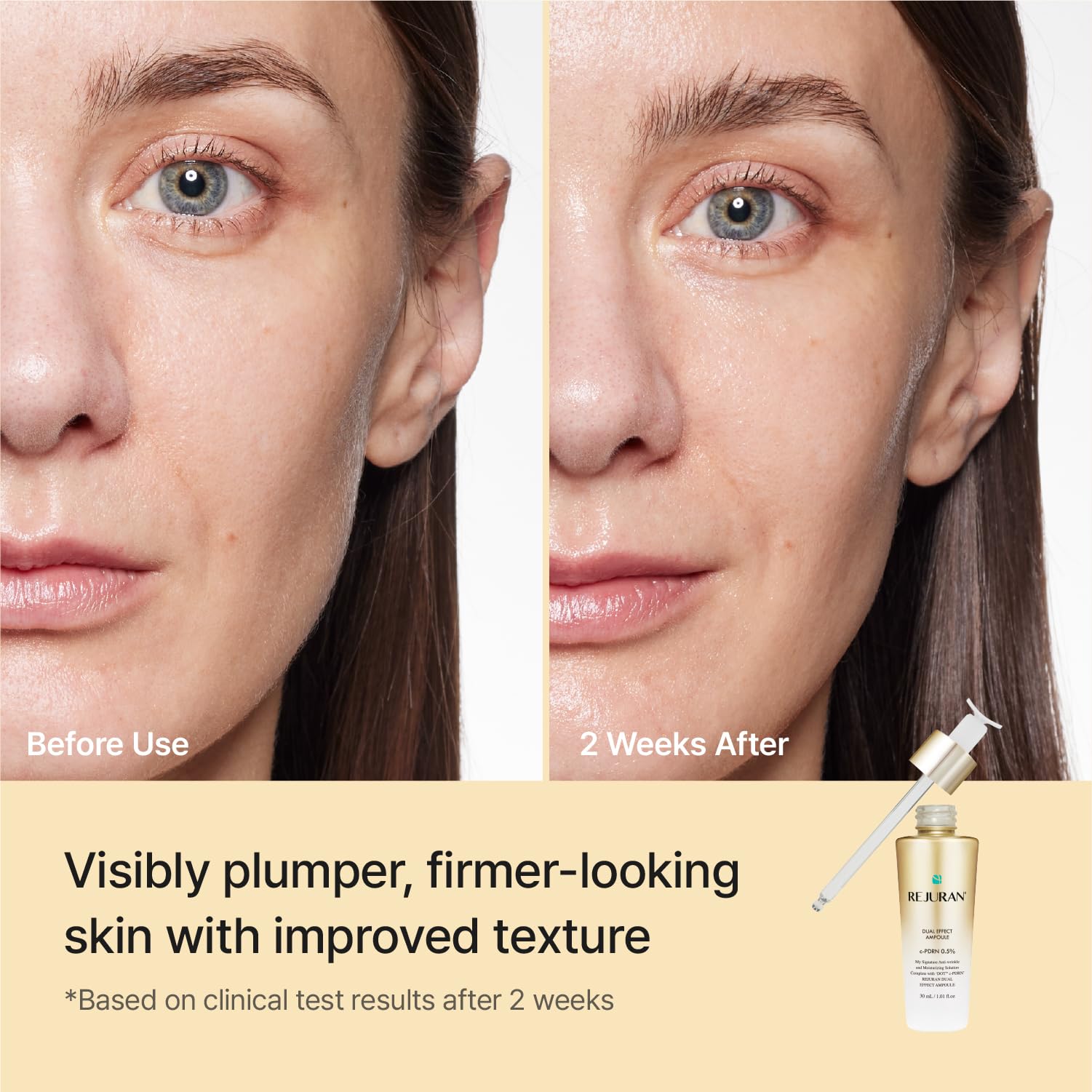 REJURAN® Dual Effect Ampoule, DOT DUAL c-PDRN® - Salmon DNA Face Serum for Deep Rejuvenation, Wrinkle Care, Firming, Skin Elasticity with Visible Anti-Aging Results. Korean Skincare (1.01 fl oz) Halalzen