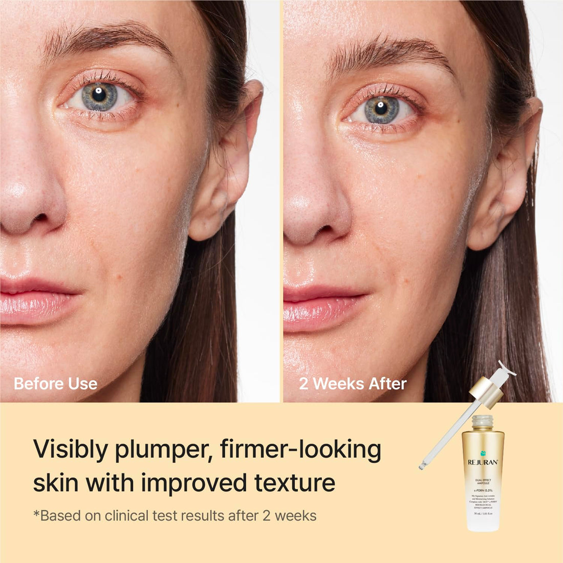 REJURAN® Dual Effect Ampoule, DOT DUAL c-PDRN® - Salmon DNA Face Serum for Deep Rejuvenation, Wrinkle Care, Firming, Skin Elasticity with Visible Anti-Aging Results. Korean Skincare (1.01 fl oz) Halalzen