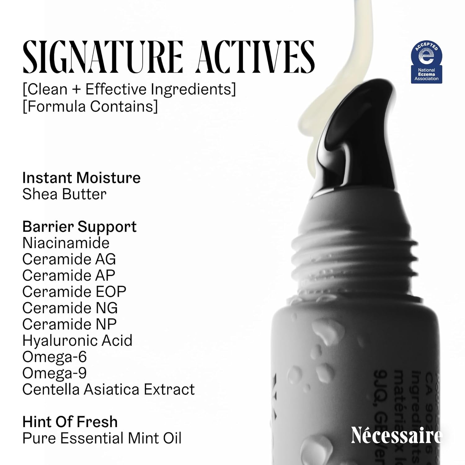 Nécessaire The Lip Balm | Hydrating Hyaluronic Acid Lip Balm for Women and Men, Mint Oil with Niacinamide + Essential Ceramides. Non-Comedogenic Lip Balm for Dry Lips – 15 ml / 0.5 fl oz Halalzen