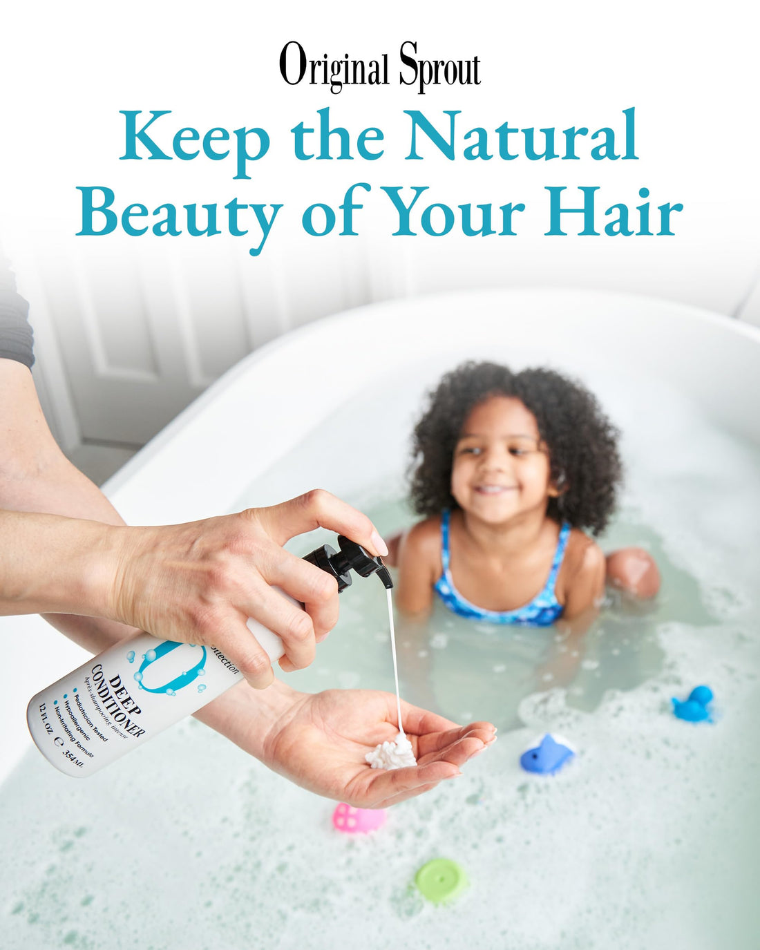 Kids Conditioner - Original Sprout Deep Conditioner for Babies & Up - Hair Conditioner for Women & Men - Hydrating Conditioner Infused with Hawaiian Kukui Seed Oil, Rosemary & Calendula - 354ml