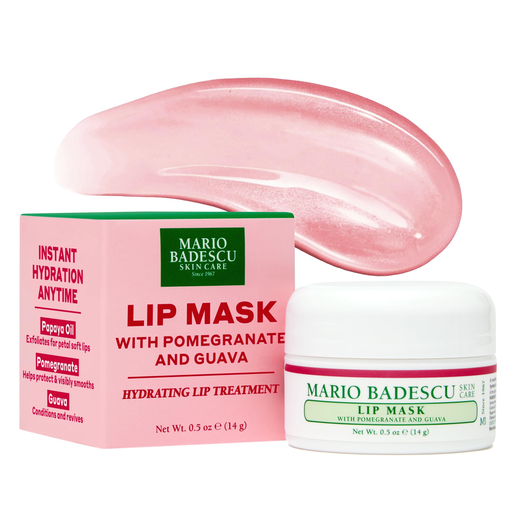 Mario Badescu Lip Mask, Overnight Lip Treatment Enriched With Skin Softening Coconut Oil and Hydrating Shea Butter Halalzen