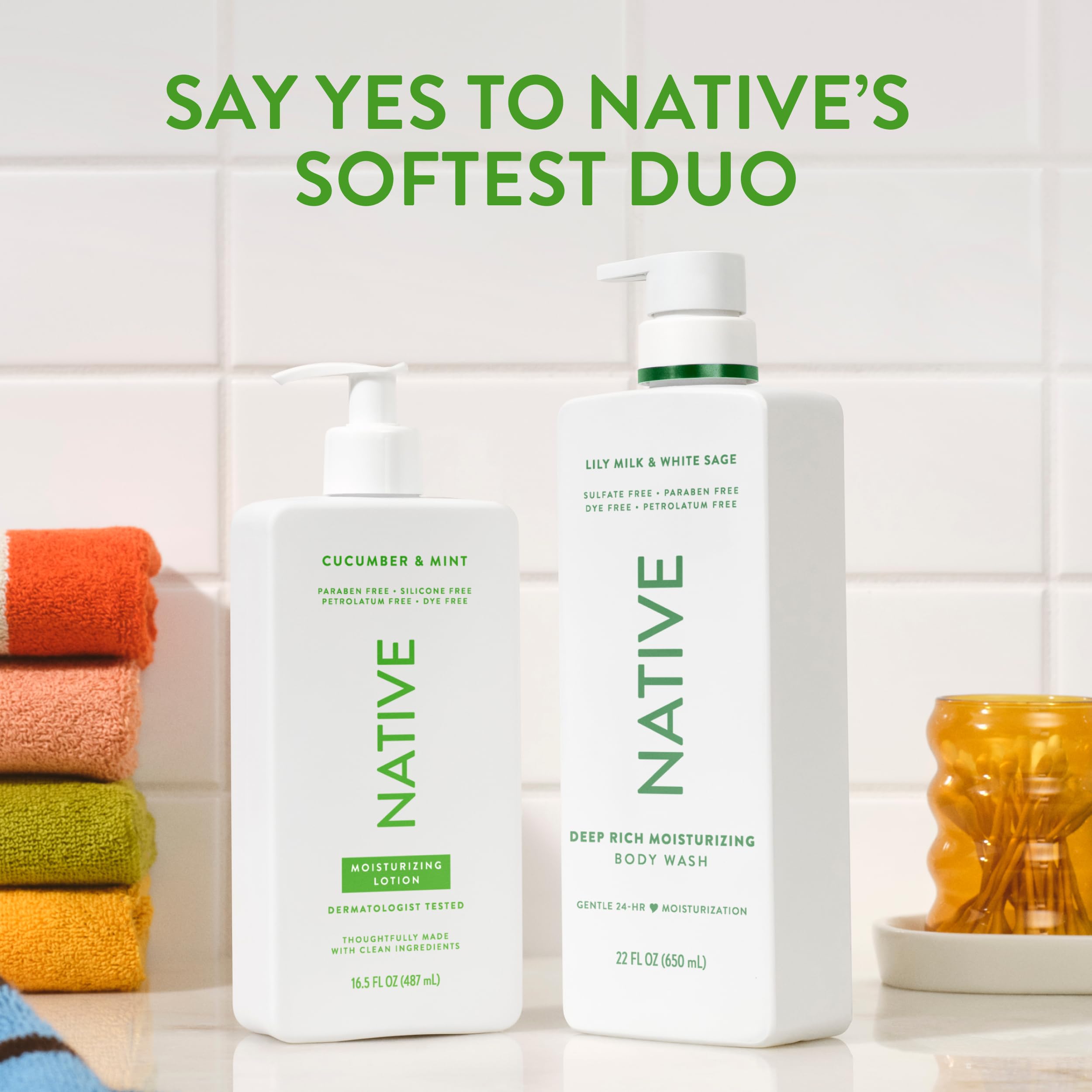 Native Body Lotion, Coconut & Vanilla, 48-Hour Hydration for Dry & Sensitive Skin, Made with Plant-Based Moisturizers like Shea Butter, Silicone & Paraben Free, 16.5 fl oz Halalzen