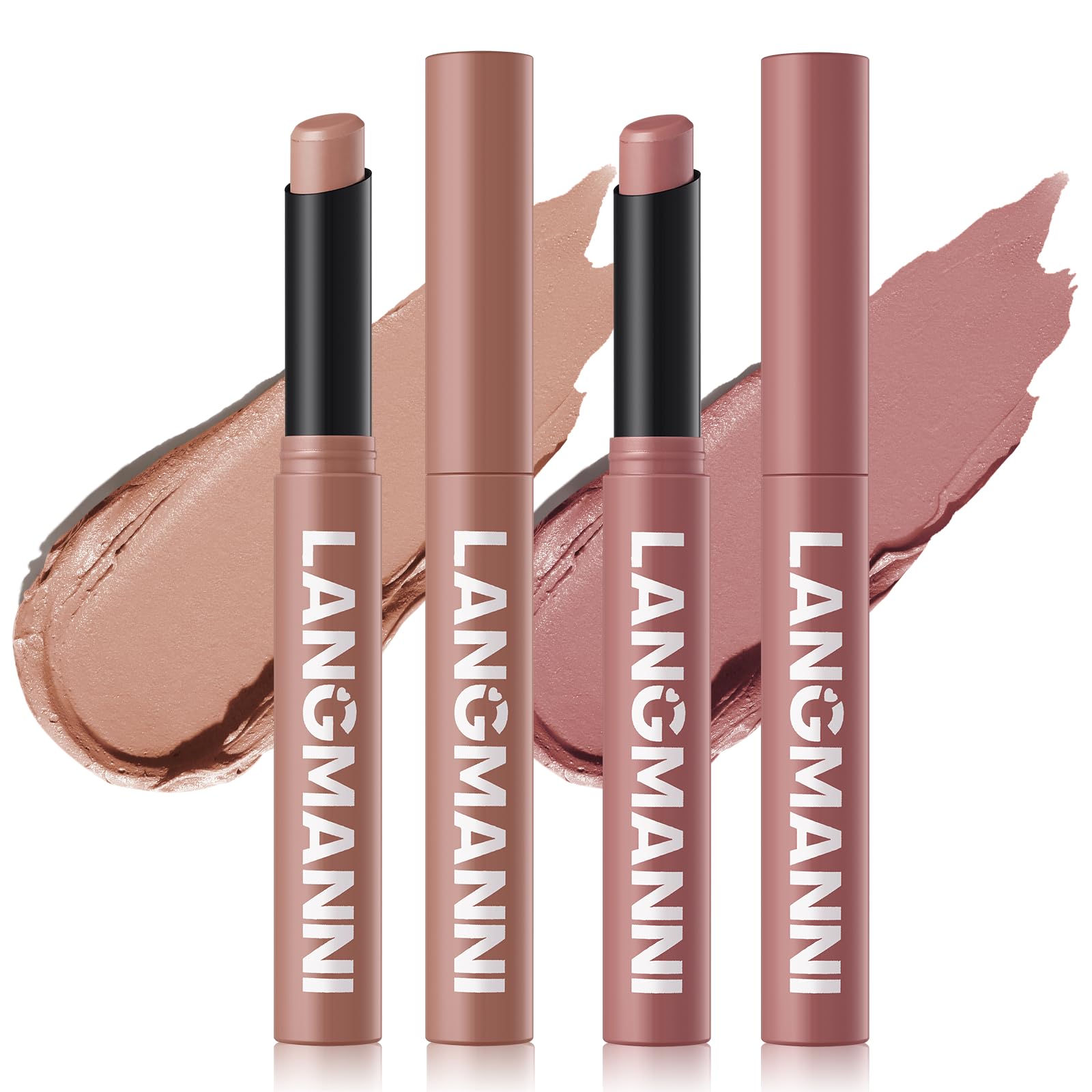 12Pcs Velvet Matte Lipstick Nude Matte Soft Dark Color Stick High Pigmented Long-Lasting Waterproof Lip Stick Lip Balm Beauty Cosmetics Gift for Women(01#-12#)