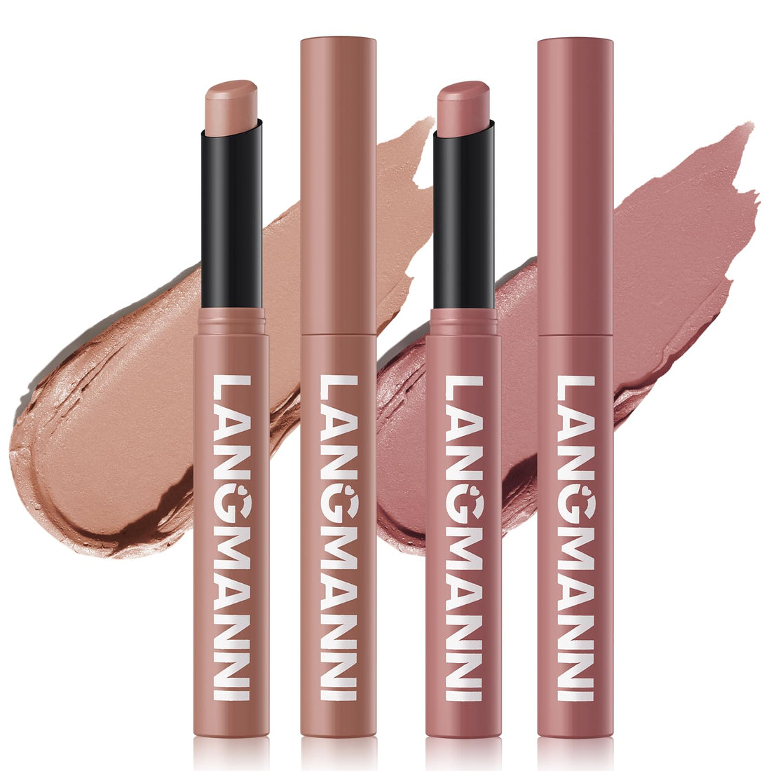 12Pcs Velvet Matte Lipstick Nude Matte Soft Dark Color Stick High Pigmented Long-Lasting Waterproof Lip Stick Lip Balm Beauty Cosmetics Gift for Women(01#-12#)