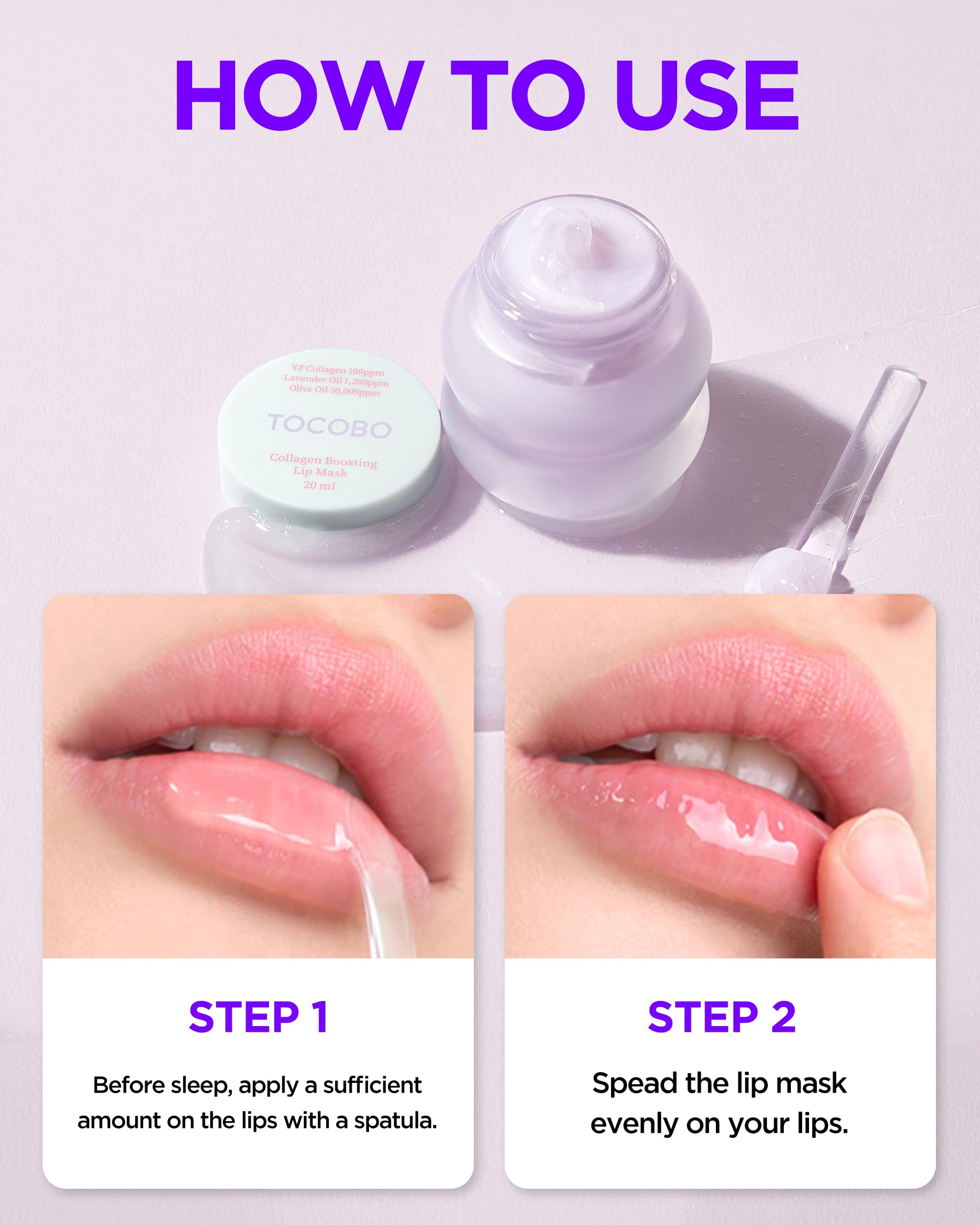 TOCOBO Vita Glazed Lip Mask – Vegan Overnight Lip Sleeping Mask for Dry, Chapped Lips | PHA (Lactobionic Acid) Gentle Exfoliation | Non-Sticky Glazed Balm, Korean Skincare, 0.68 oz Halalzen