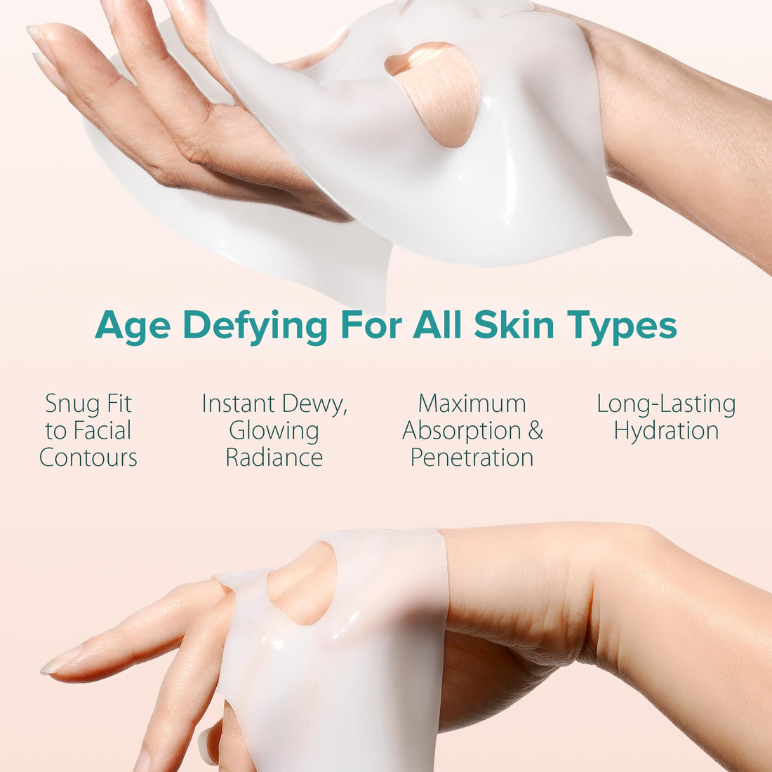 Ebanel 40 Pack Collagen Face Mask with Hyaluronic Acid, Vitamin C, Peptide, Aloe, Instant Brightening Hydrating Face Masks Skincare Korean Sheet Mask, Skin Firming, Lifting Anti Aging Facial Masks Halalzen