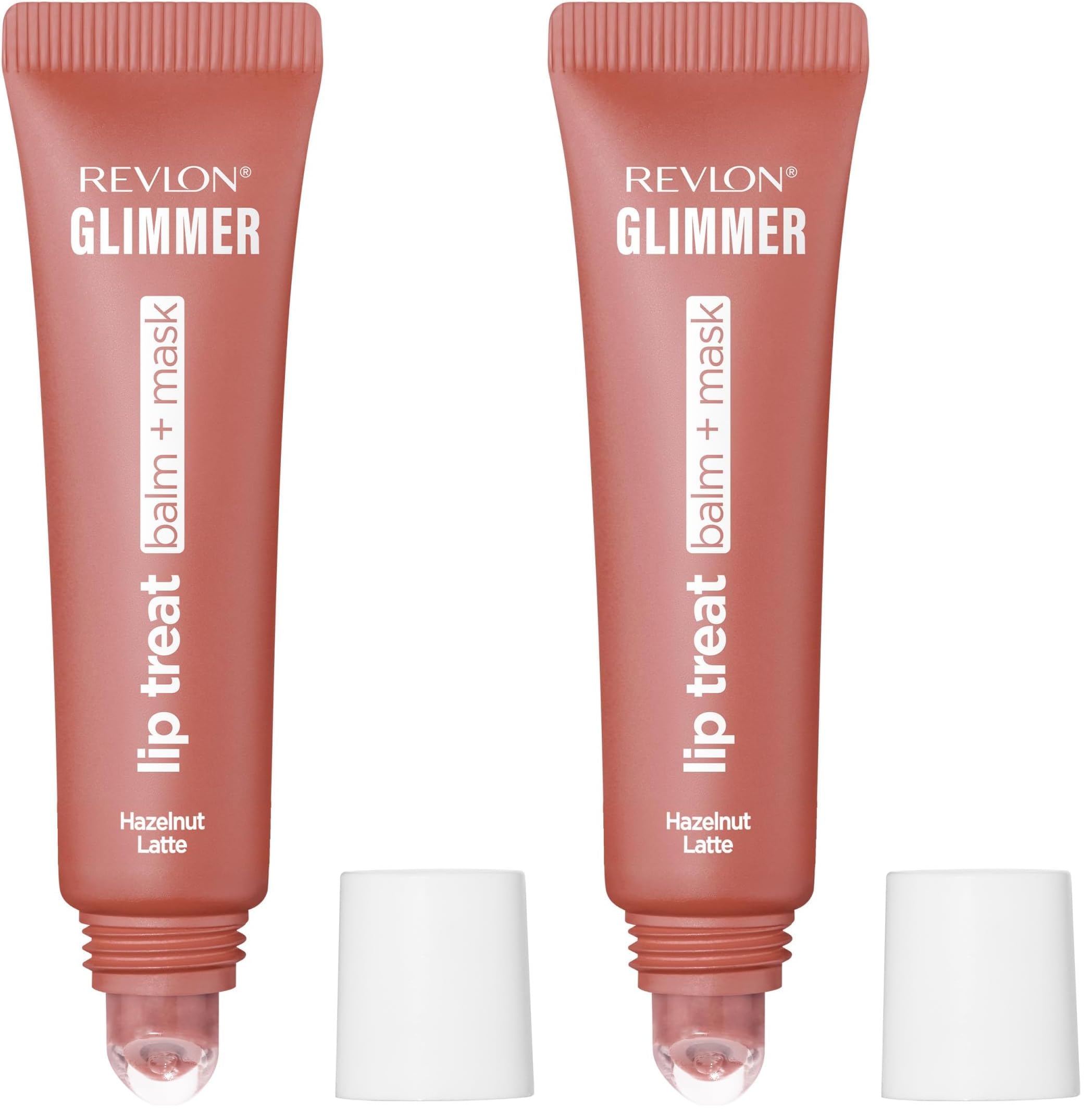 Revlon Glimmer Lip Treat Balm + Mask, Overnight Peptide Lip Treatment, Hydrating, 006 Hazelnut Latte, 0.4 fl oz Halalzen