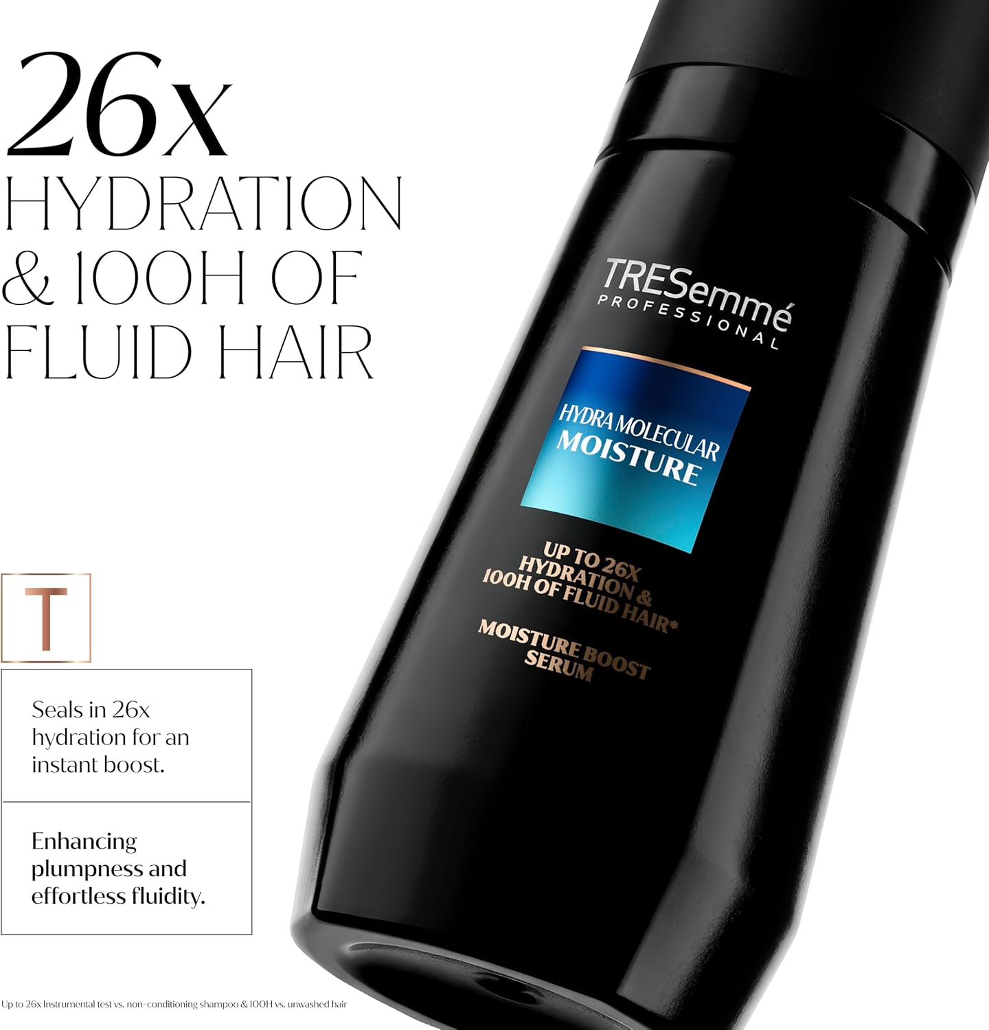TRESemme Hydra Molecular Moisture Moisture Boost Serum hair treatment for a salon-sculpted look 100 ml