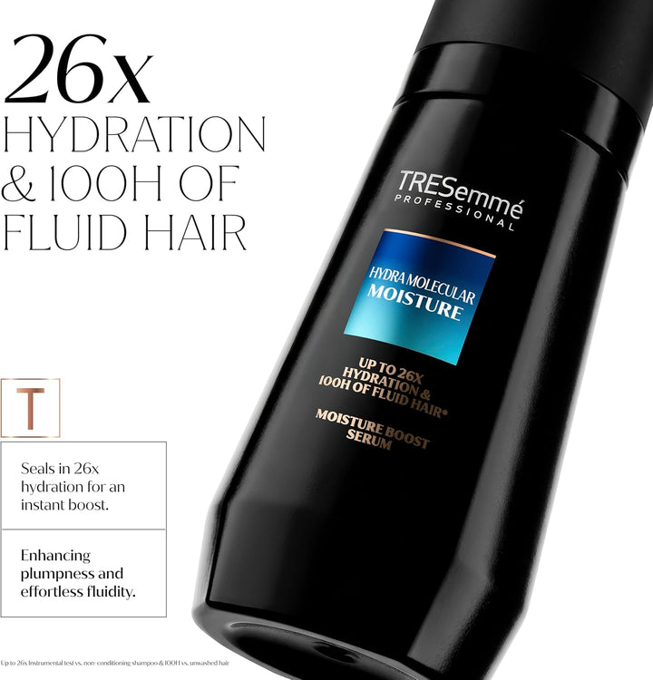 TRESemme Hydra Molecular Moisture Moisture Boost Serum hair treatment for a salon-sculpted look 100 ml Halalzen